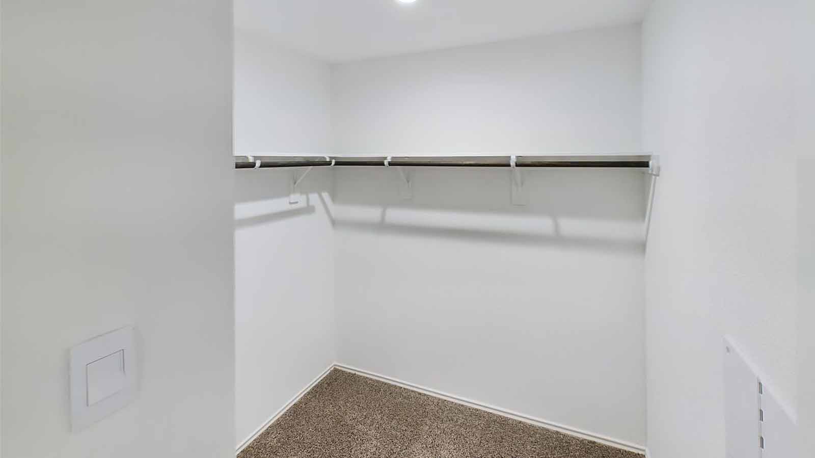 Primary walk in closet