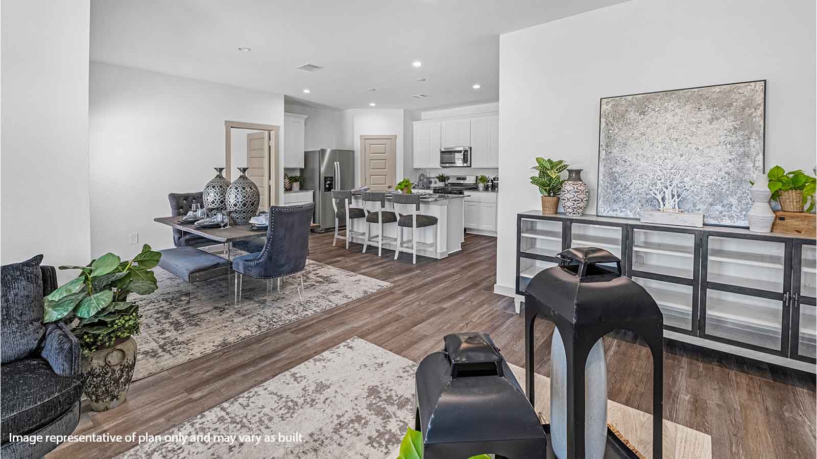 Open concept living area