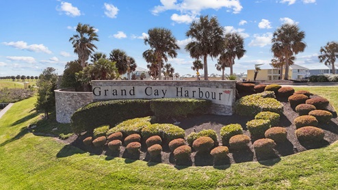 Grand Cay Harbor entryway sign