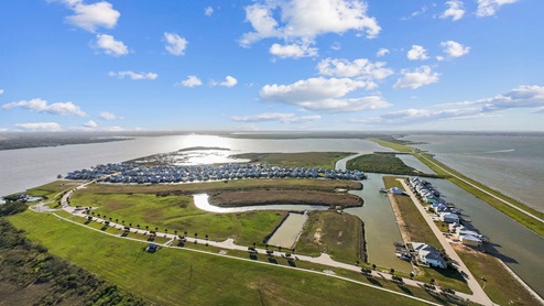 Aeral view of grand cay