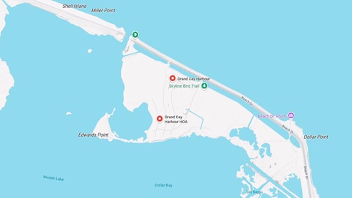 Grand Cay Harbour location
