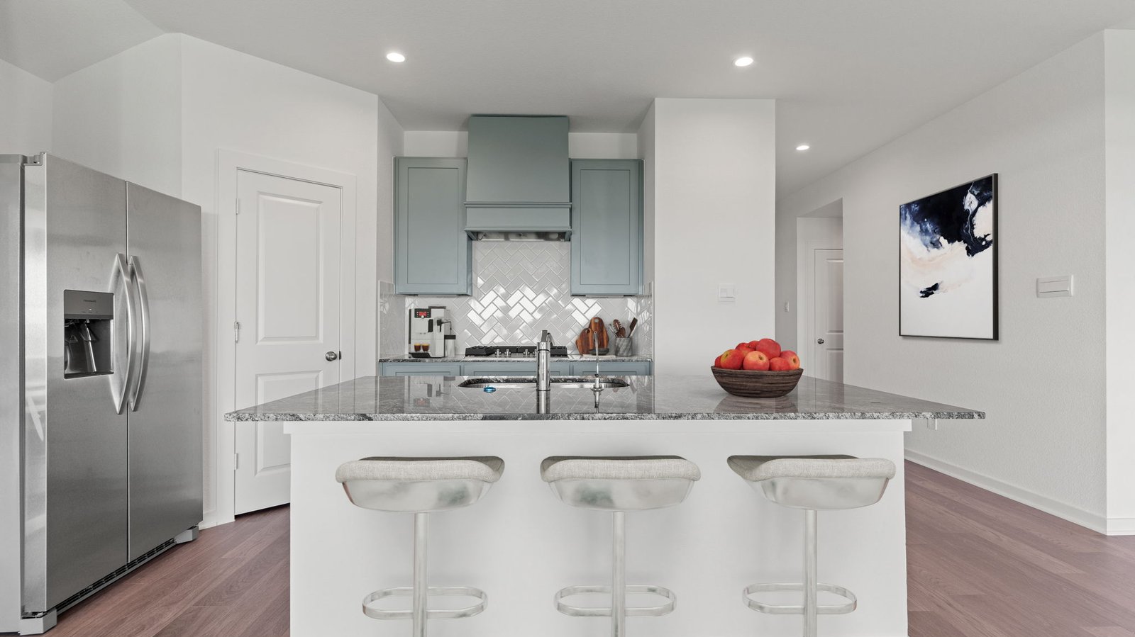 Kitchen island with seating