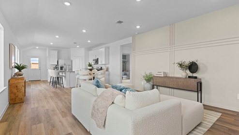 open concept living room