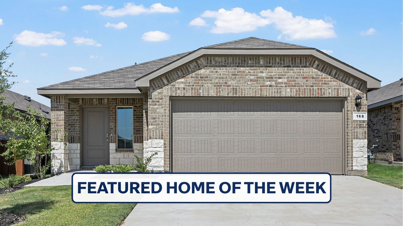 single story home with a two car garage