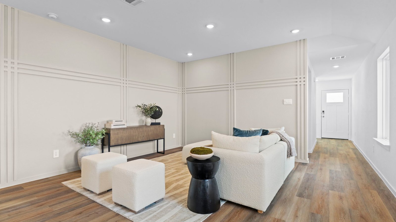 open concept living room