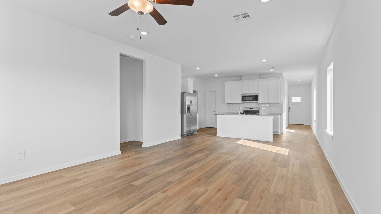 open concept living room