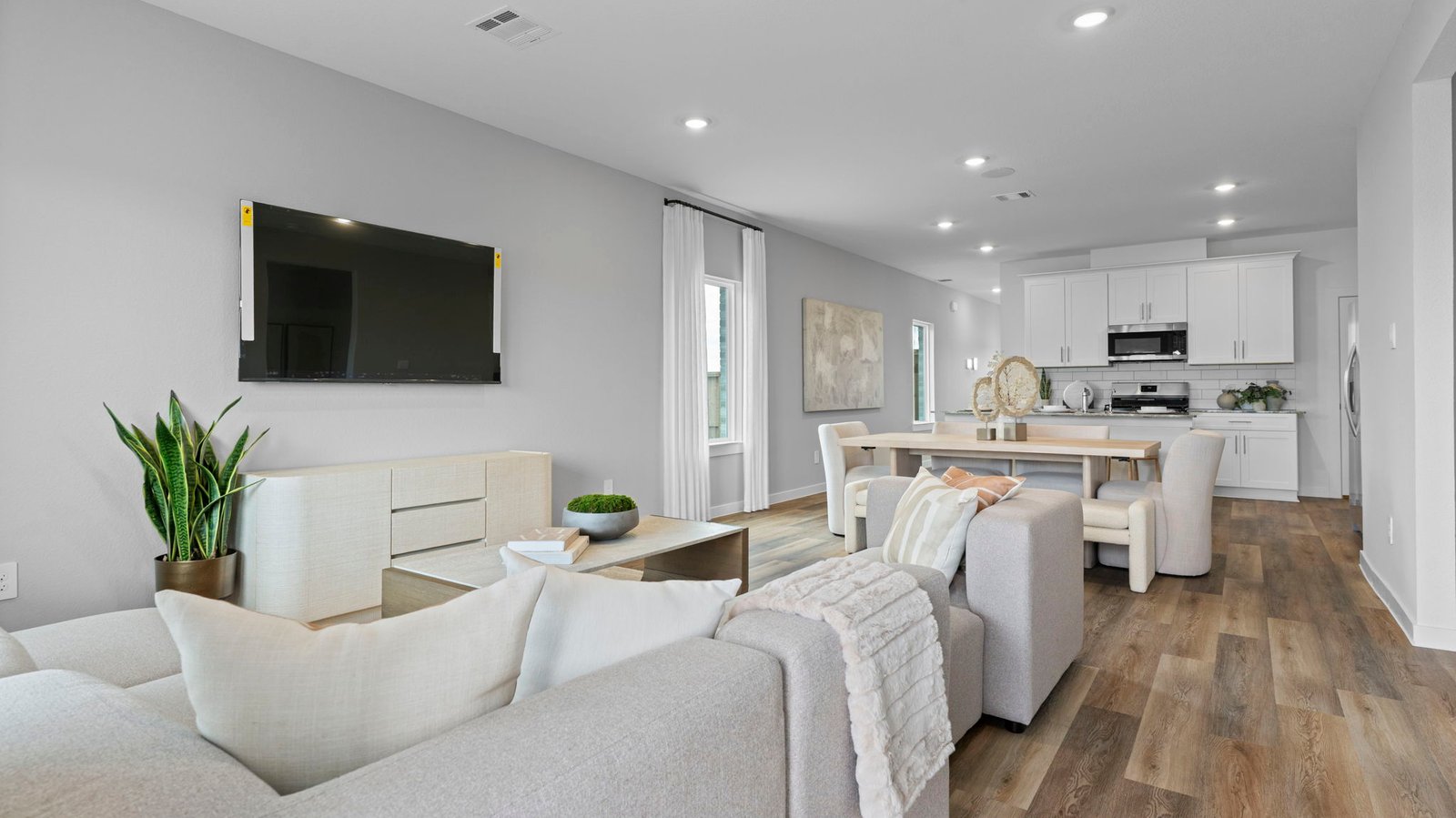 open concept living room