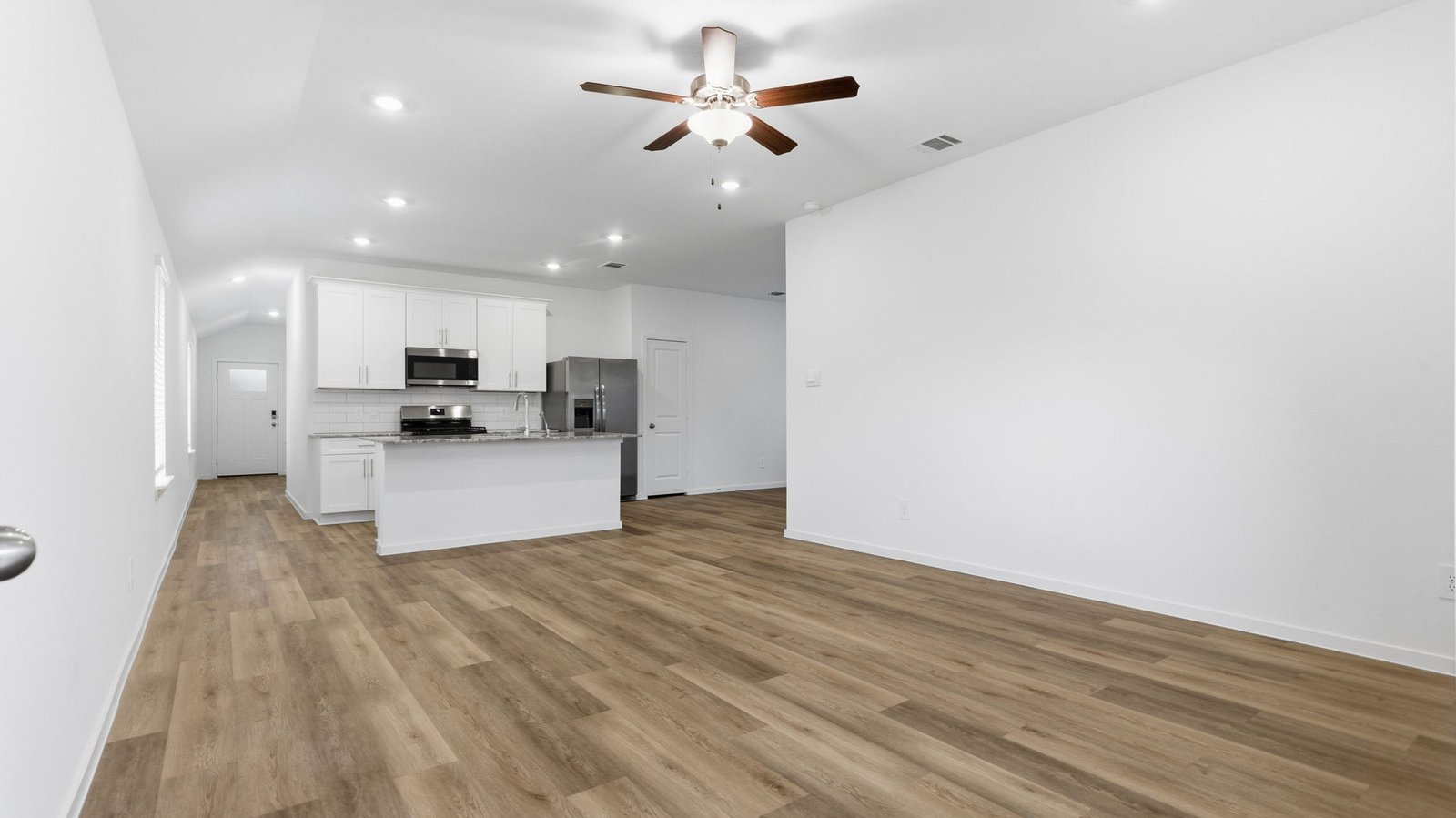 open concept living room