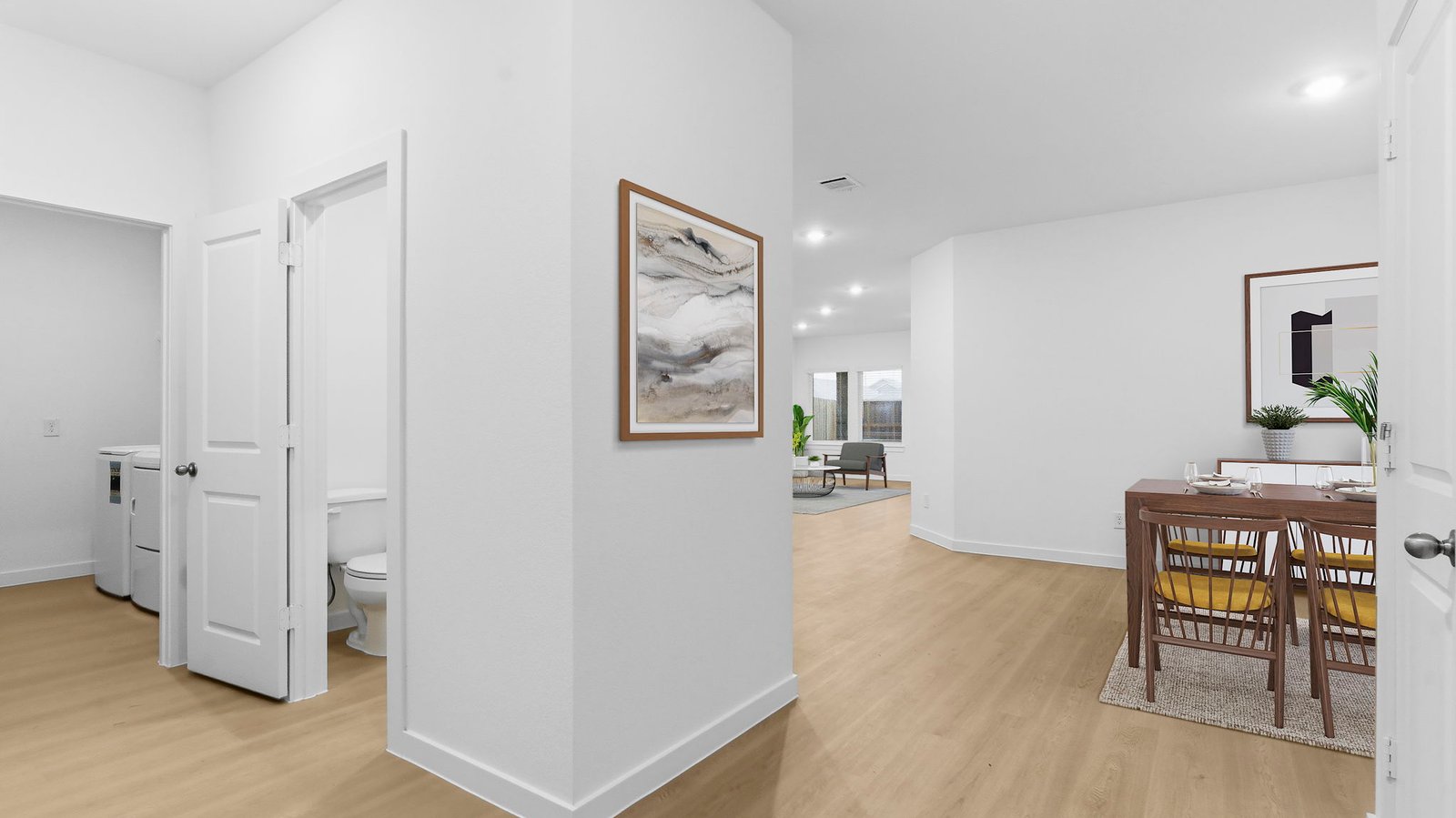 hallway to kitchen