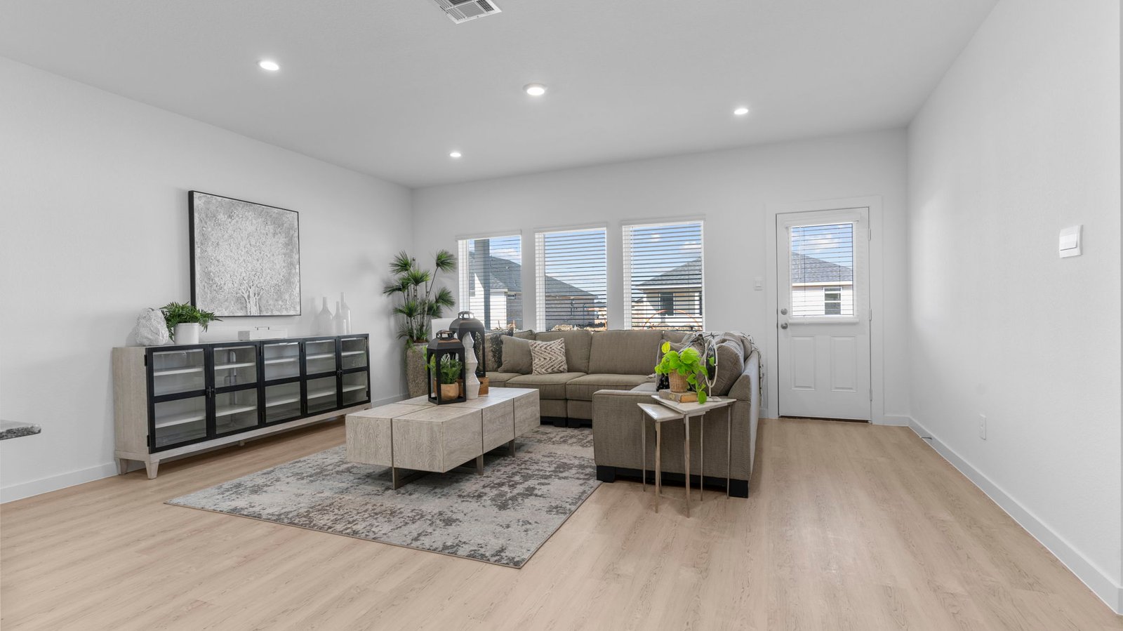 open concept living room