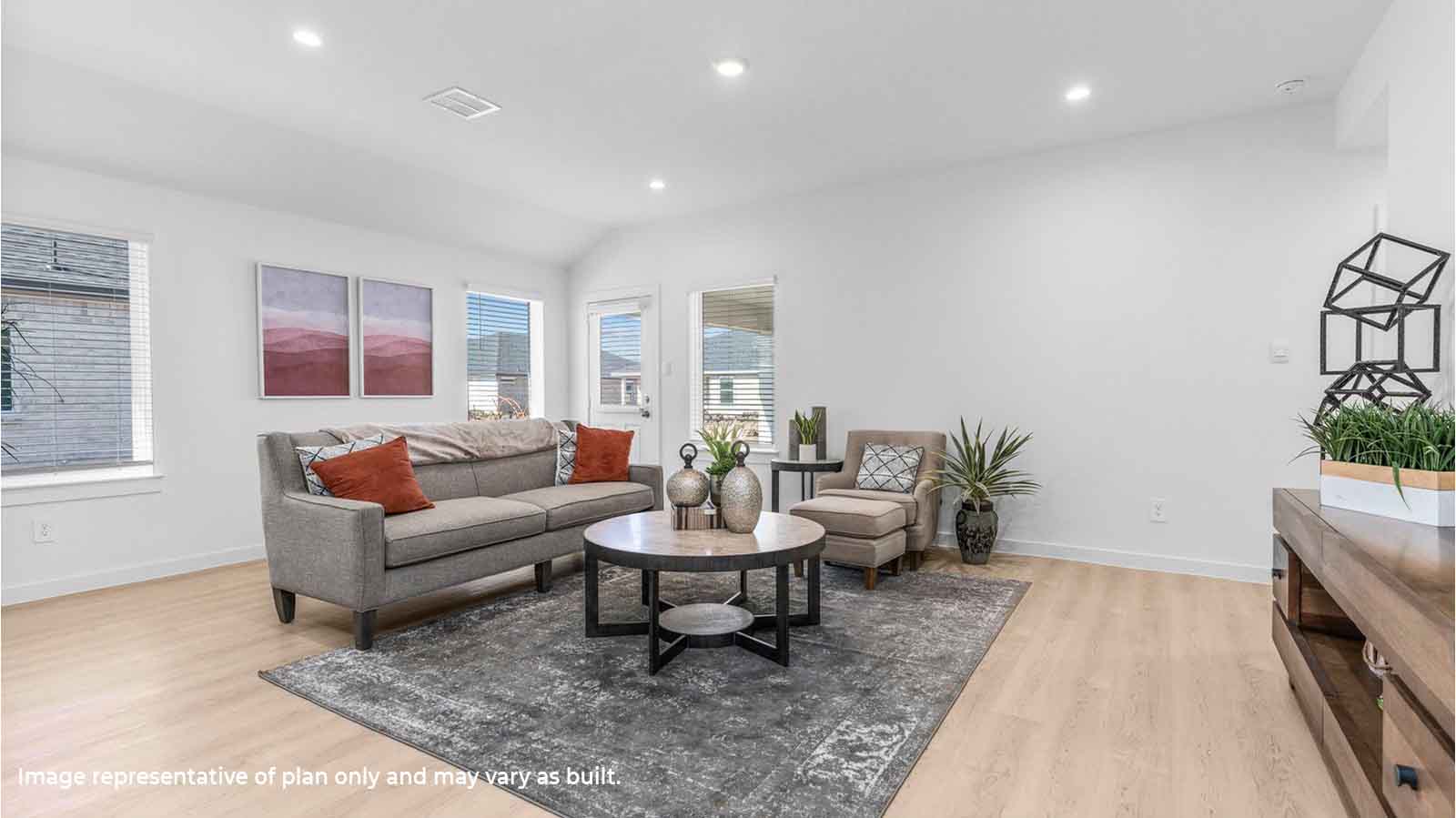 open concept living room