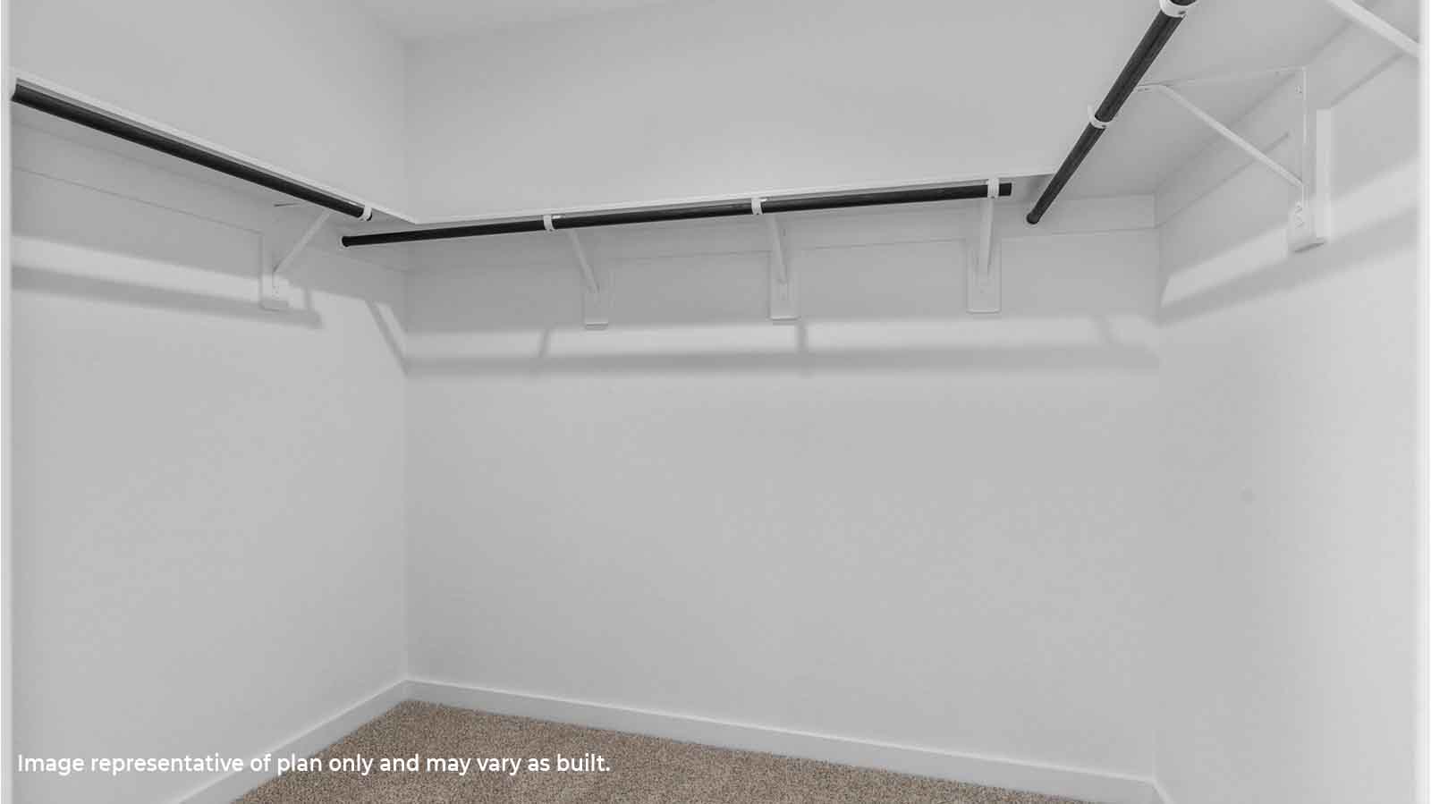 walk in primary closet