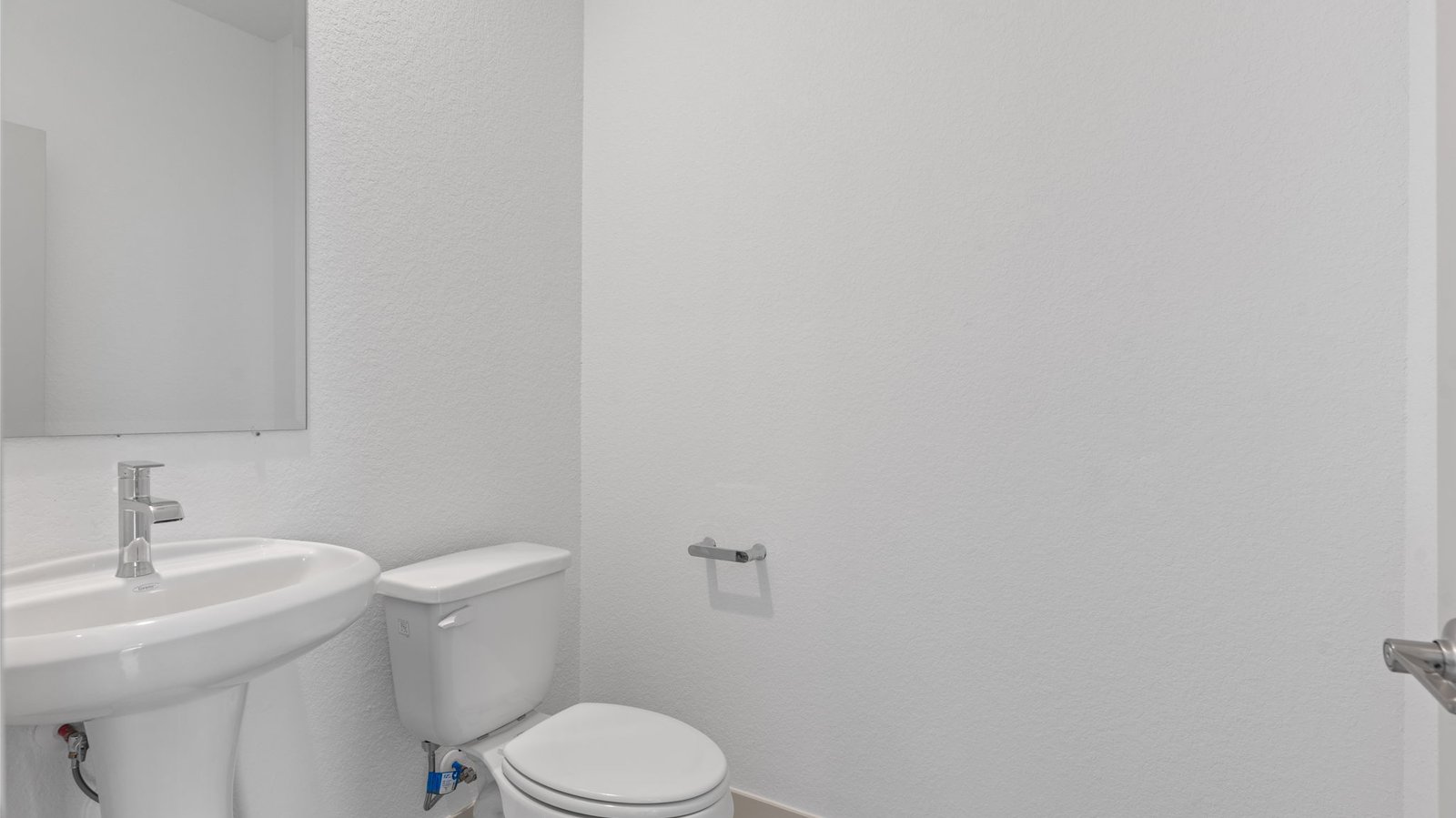 half bath with one sink