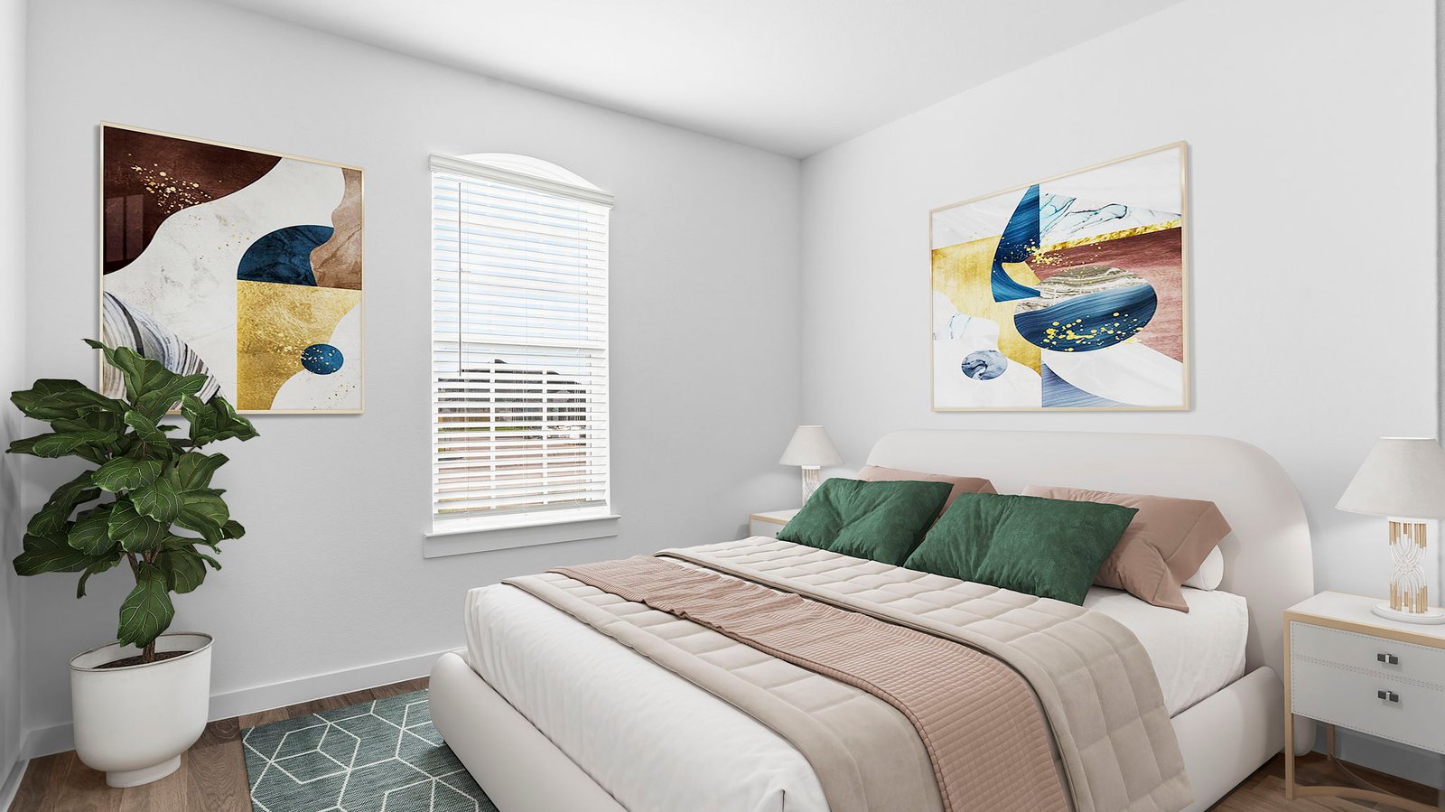 secondary bedroom with one window