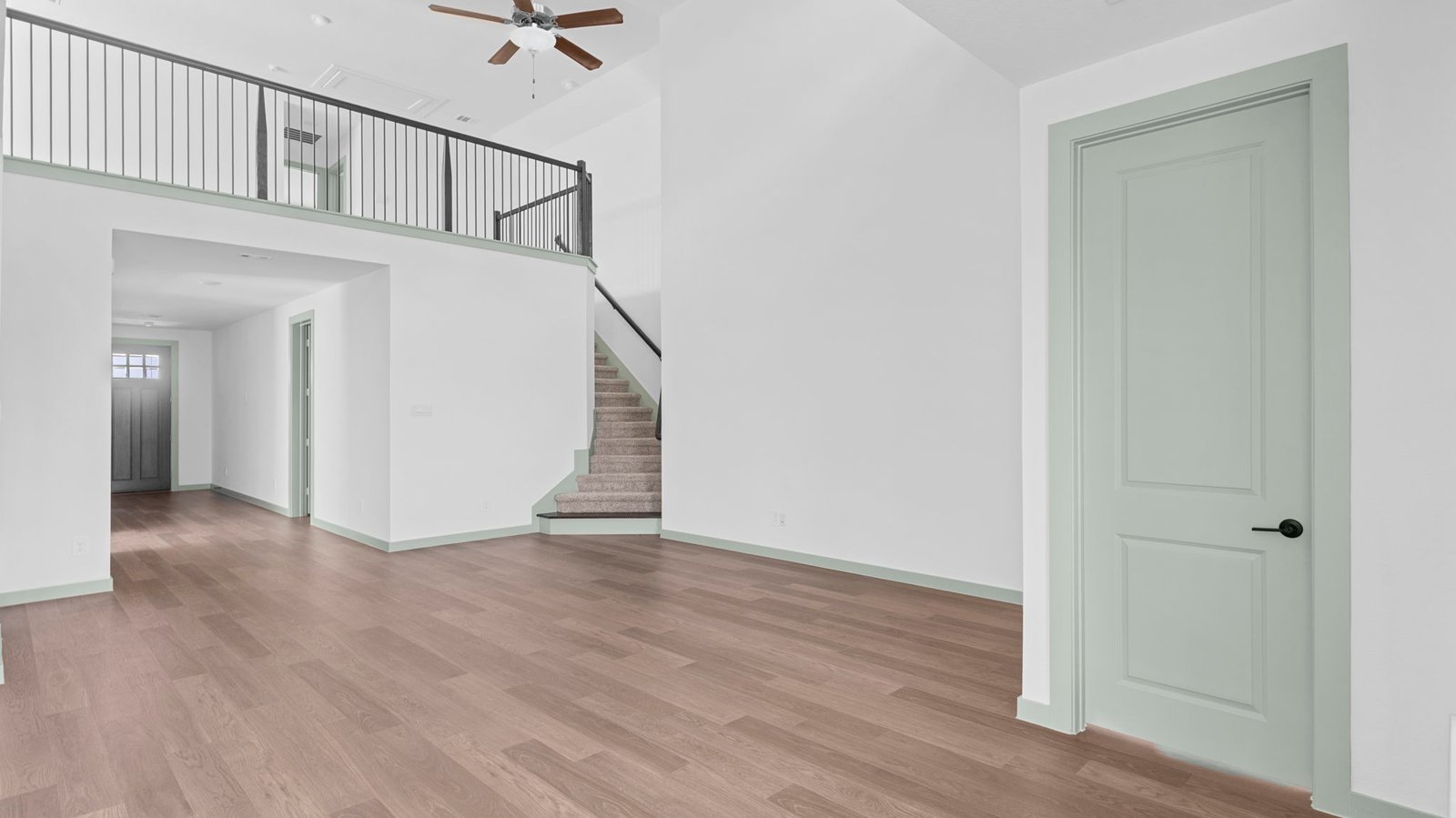 open concept living room