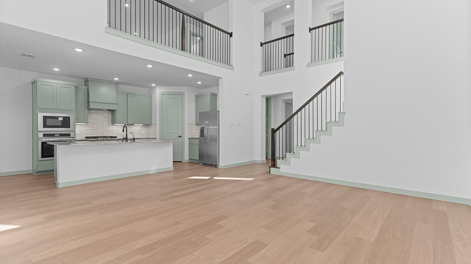 open concept living room