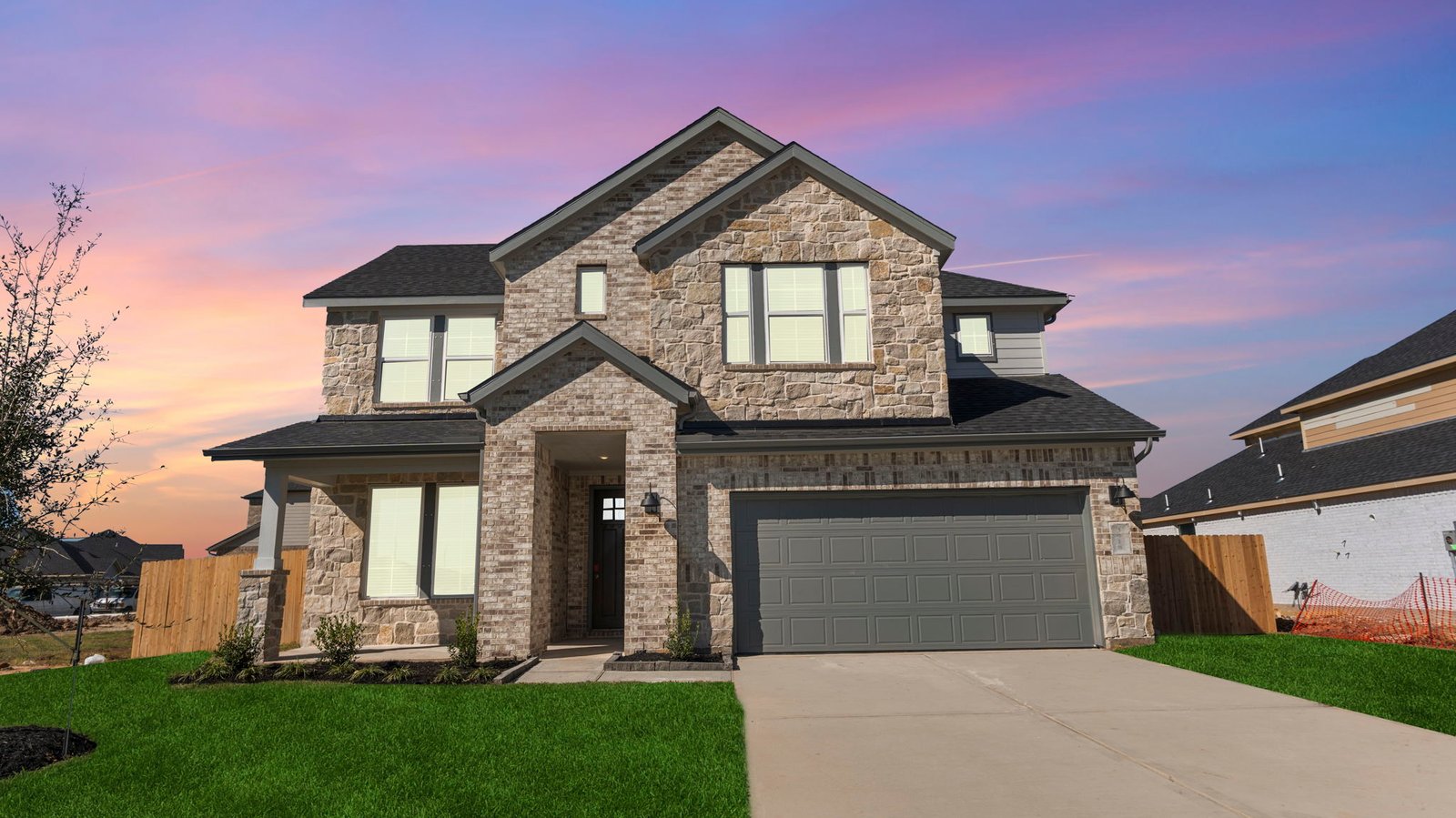 Chloe Floor Plan two story brick home