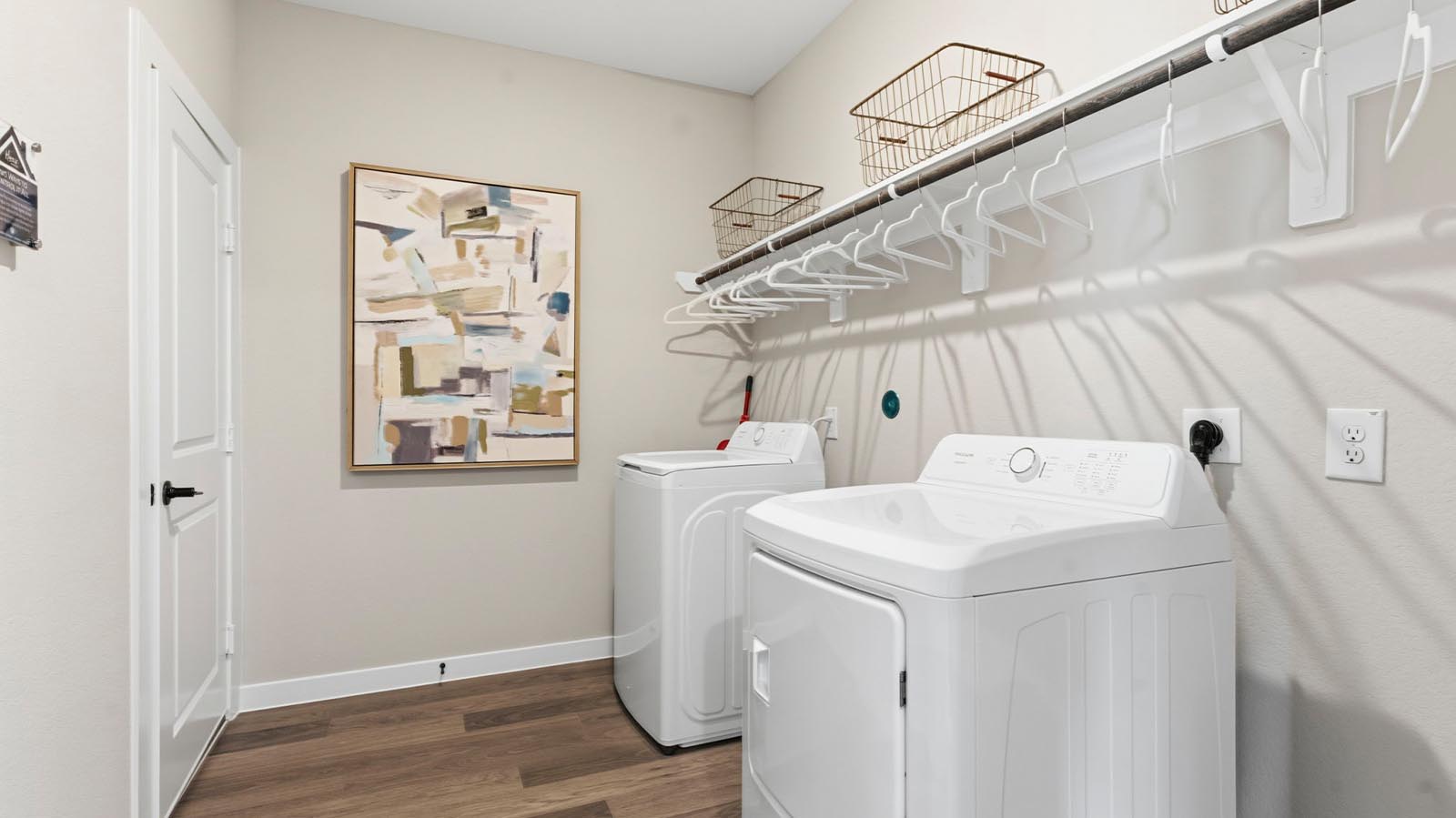 walk in laundry room