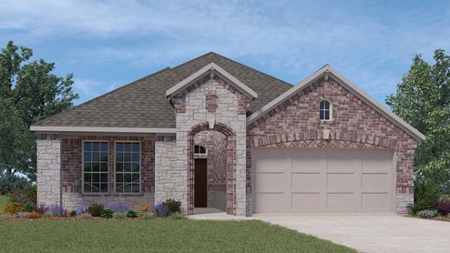 lorenzo one story brick home rendering