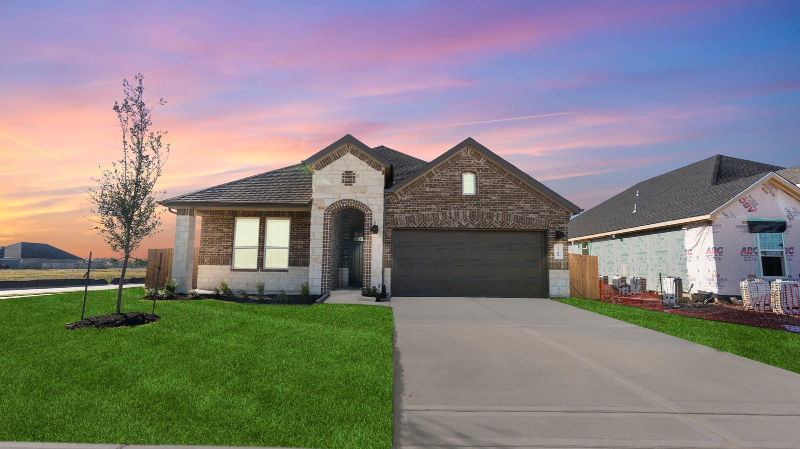 Lorenzo floor plan one story brick home