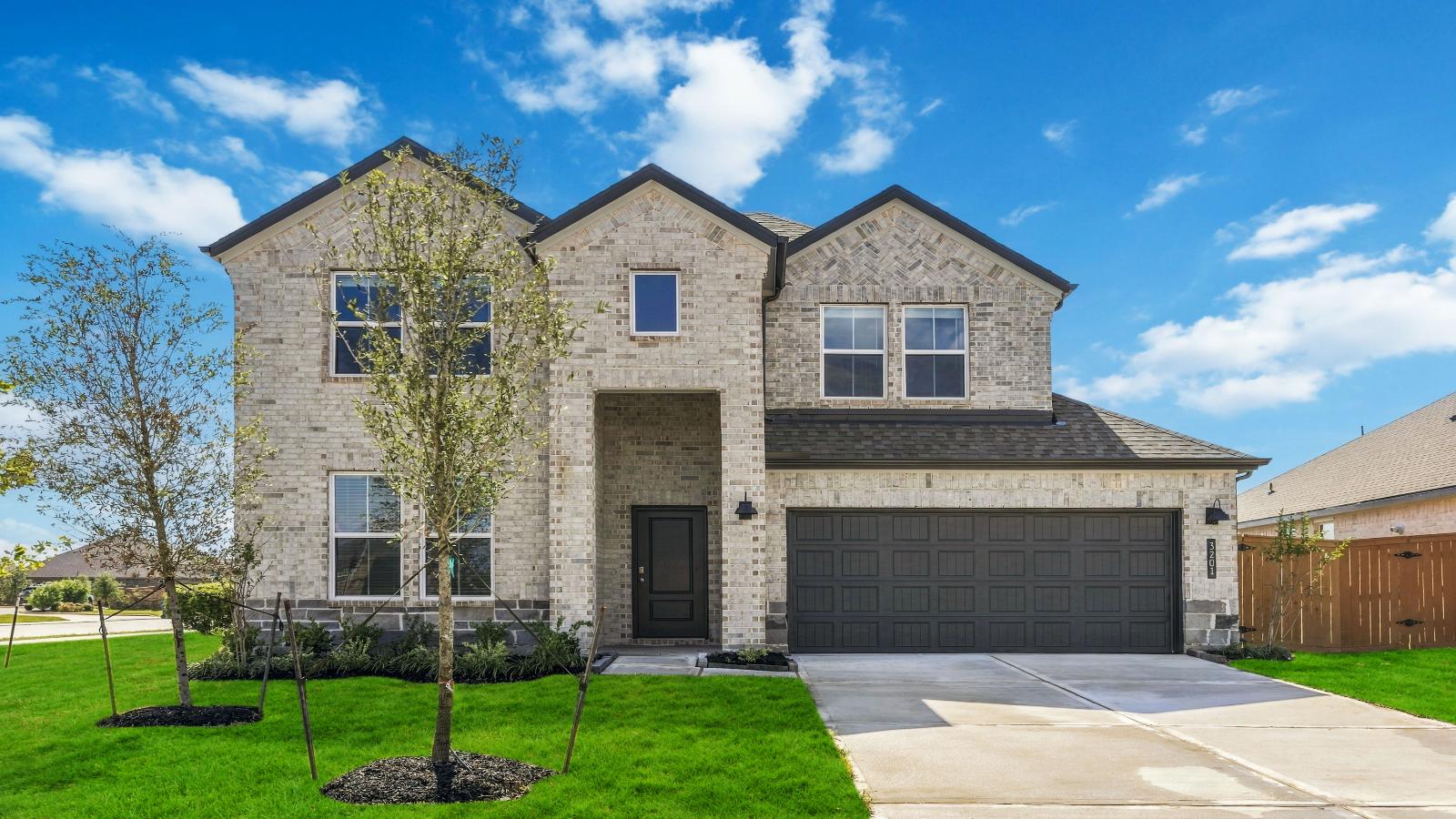 two story home with four bedrooms and three bathrooms