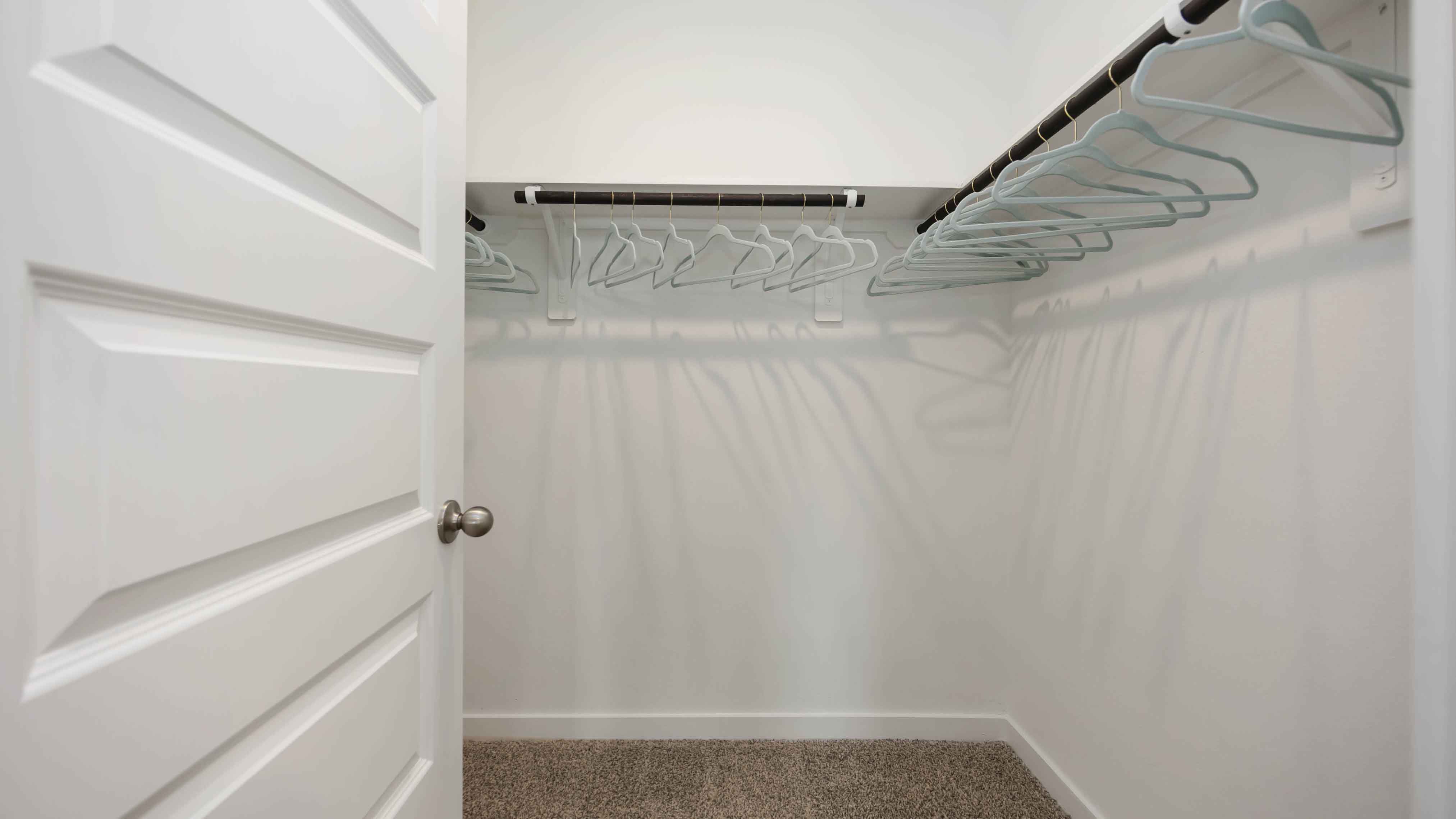 walk-in closet in the primary with lots of storage