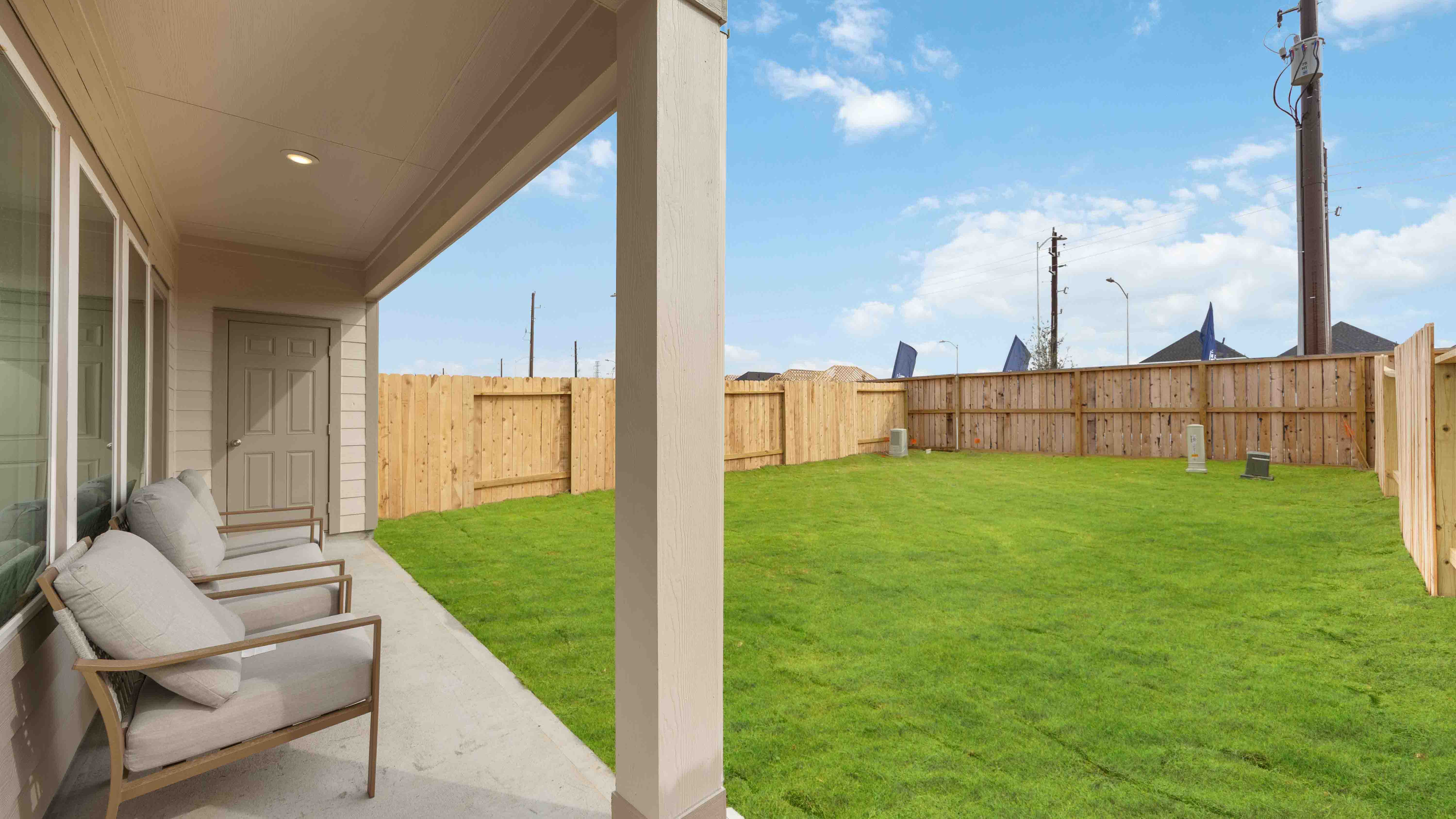 spacious backyard area with room for pets and outdoor activities