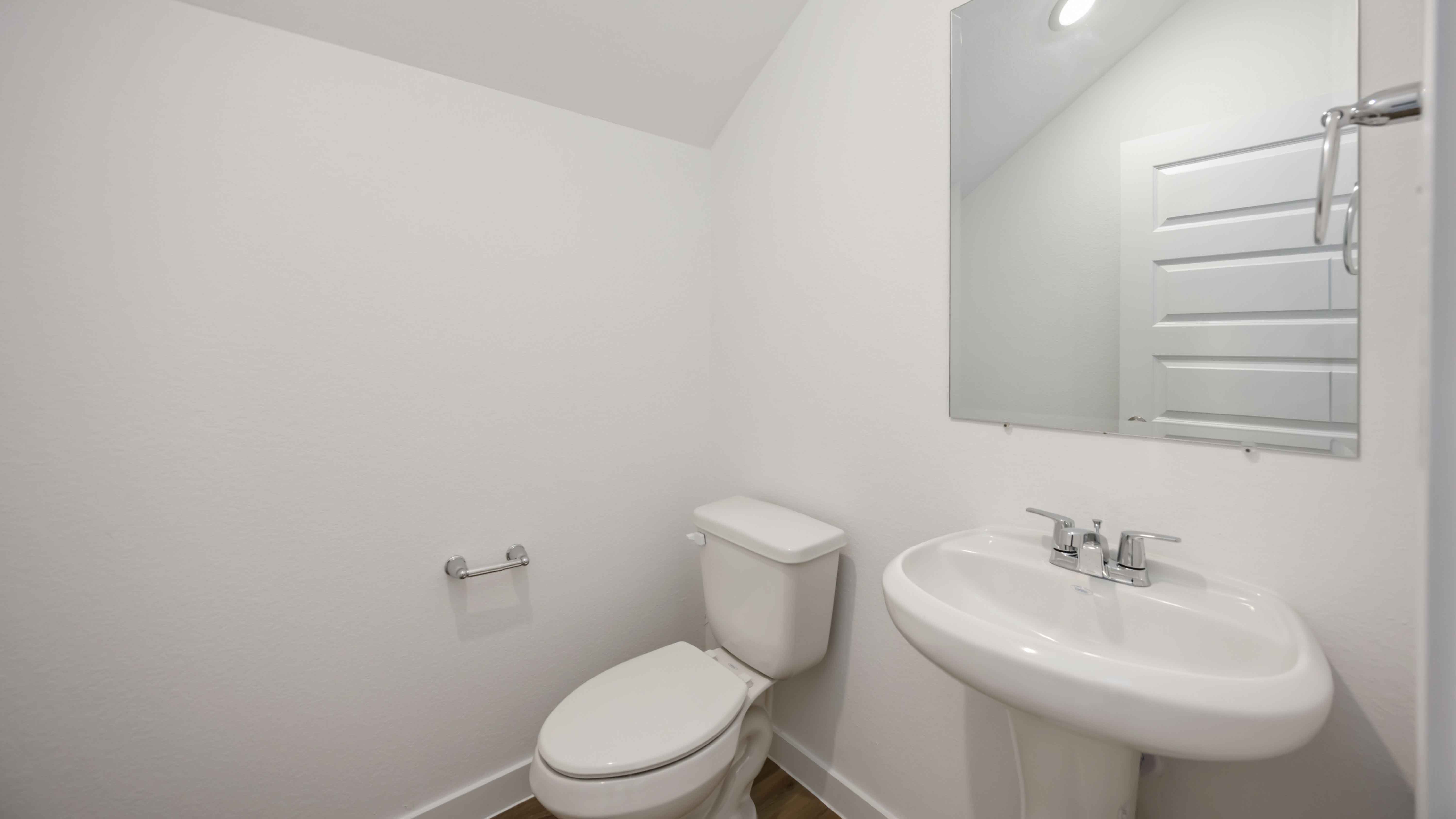 downstairs half bathroom for guests