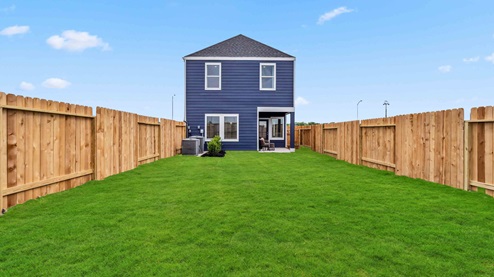 spacious backyards are fenced in and the perfect place for activities