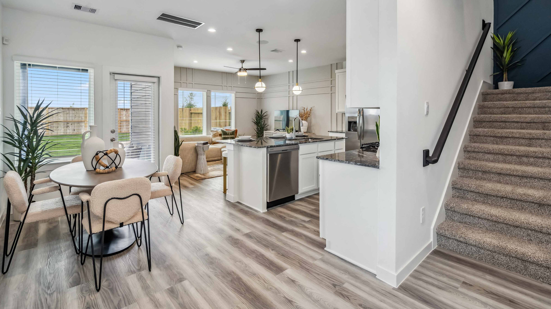 entry into open concept living on the main floor