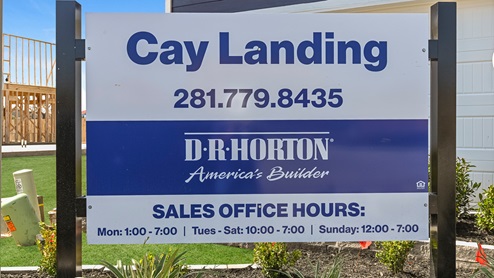 cay landing sign