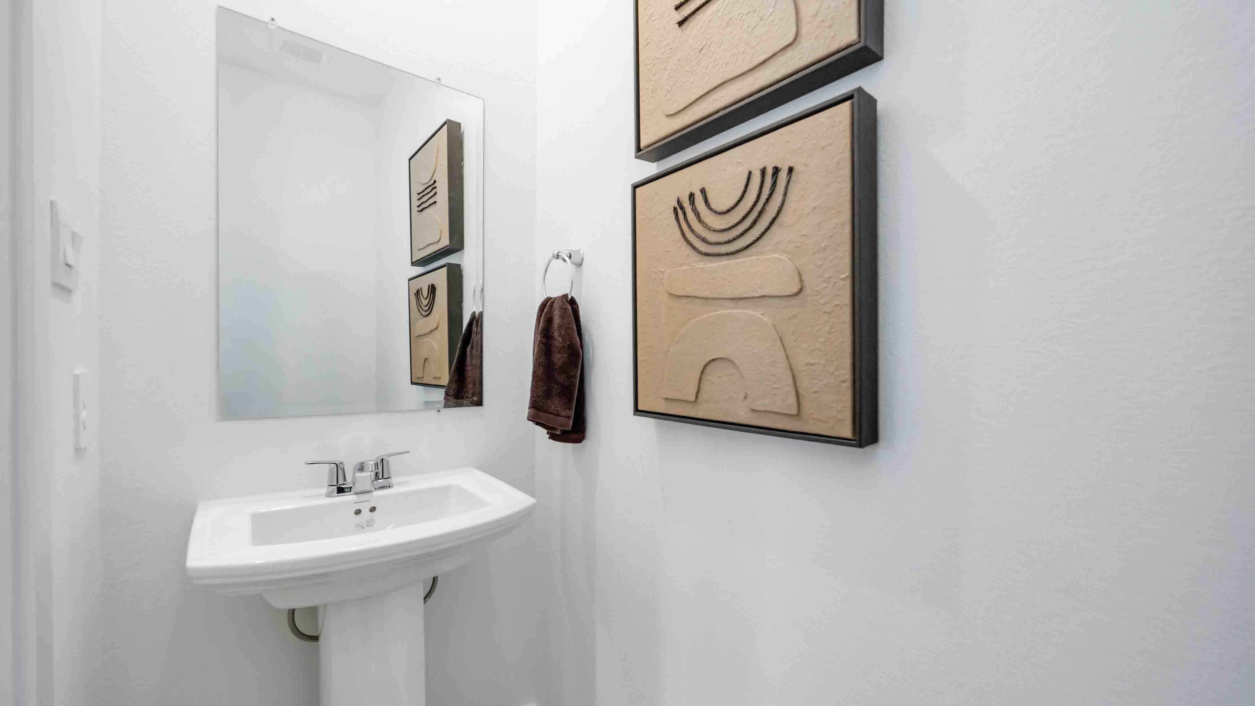 downstairs half bathroom for guests