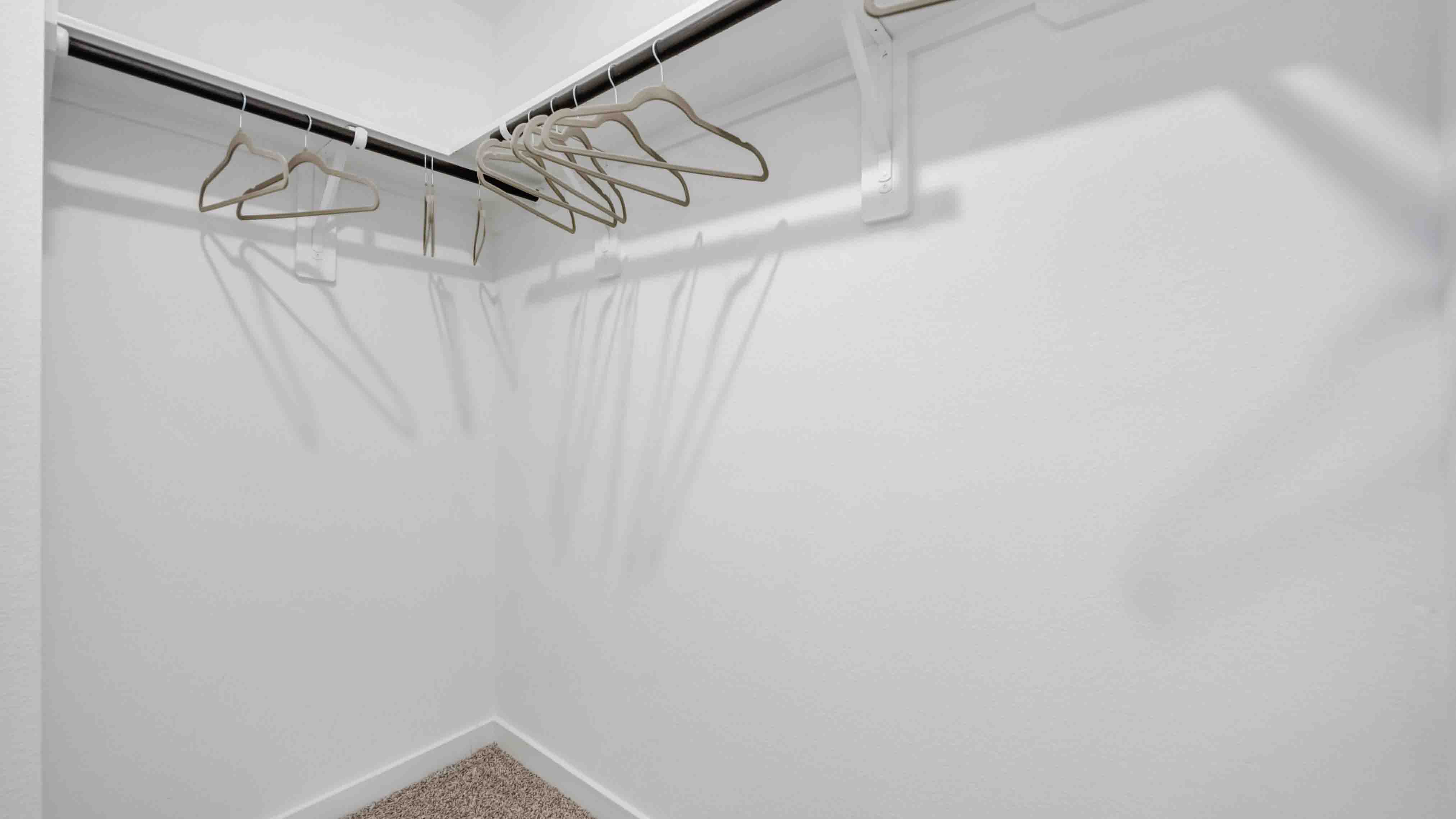 walk-in closet in the primary with lots of storage
