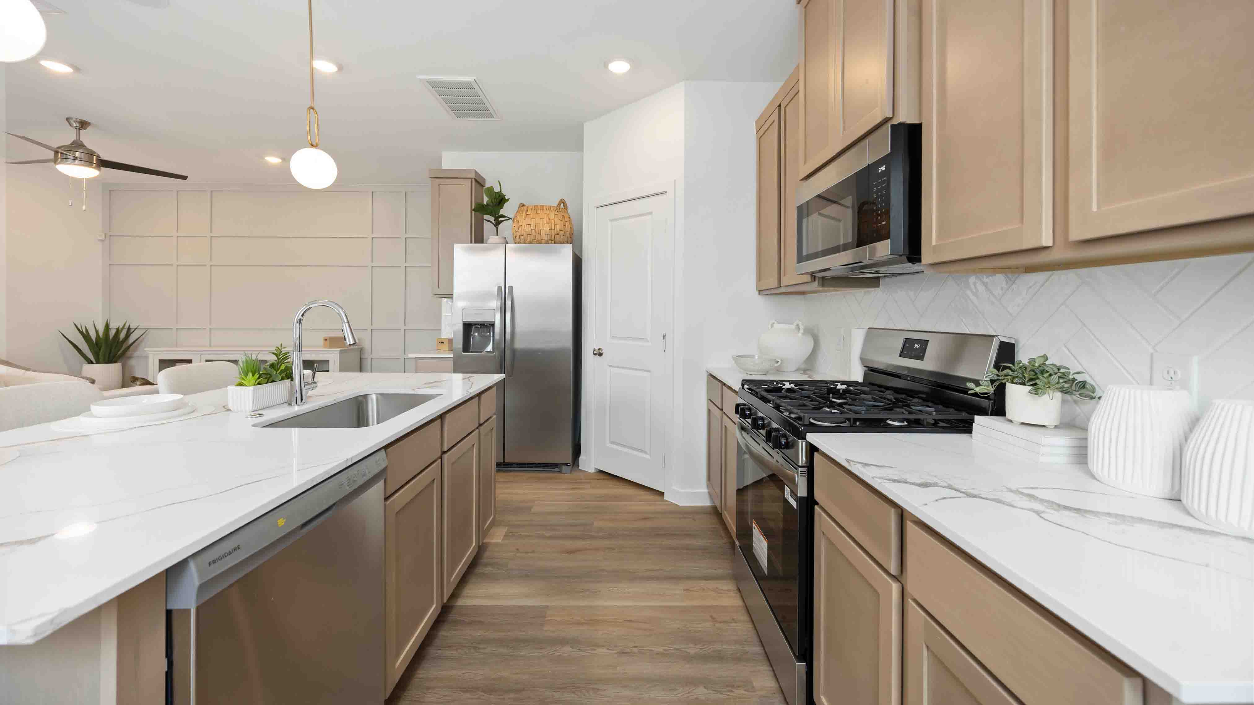 kitchen island - a spacious island offers bar seating perfect for dining or entertaining