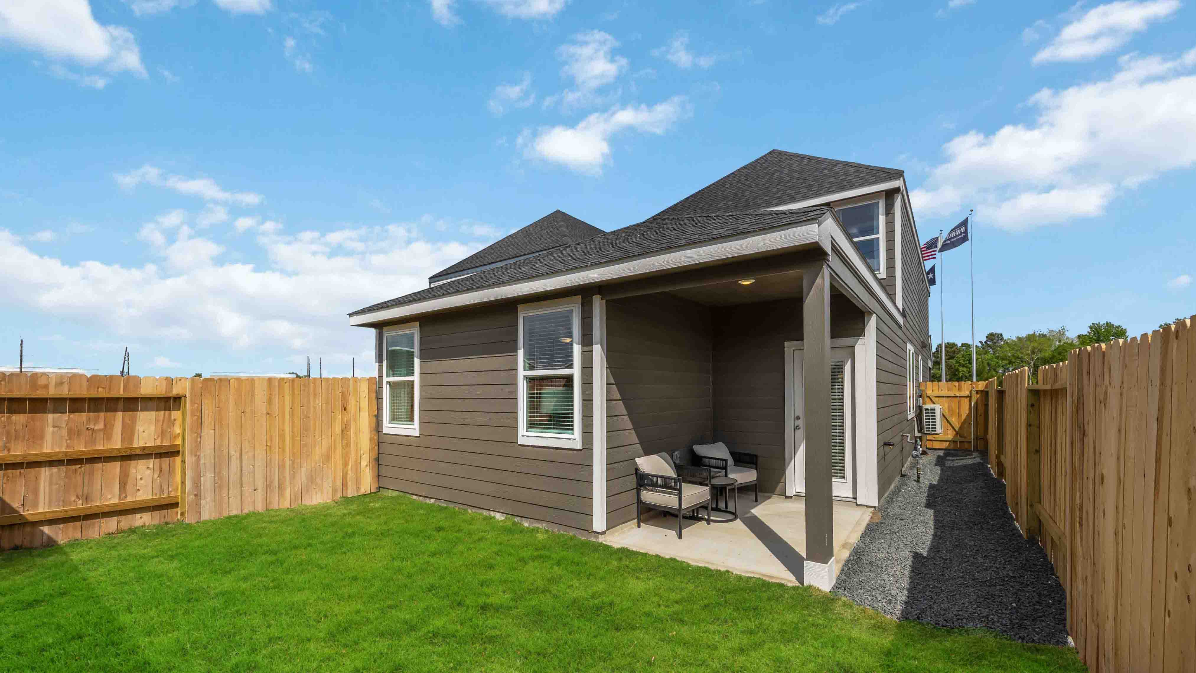 spacious backyard area with room for pets and outdoor activities