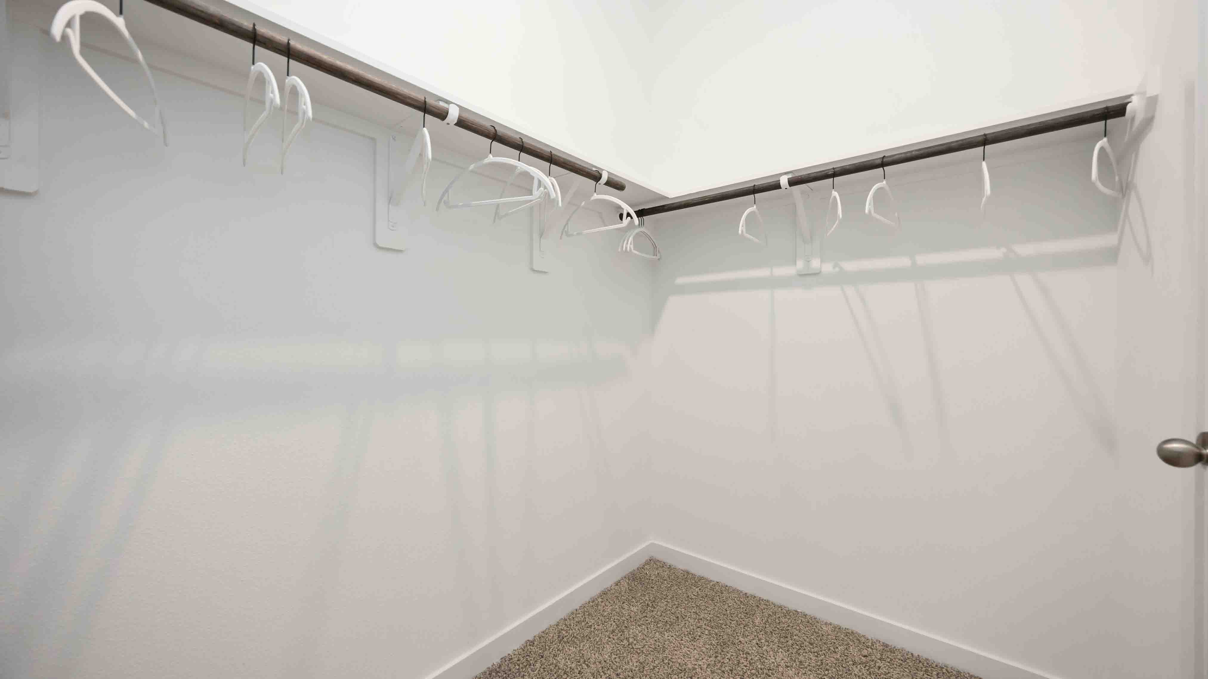 walk-in closet in the primary with lots of storage