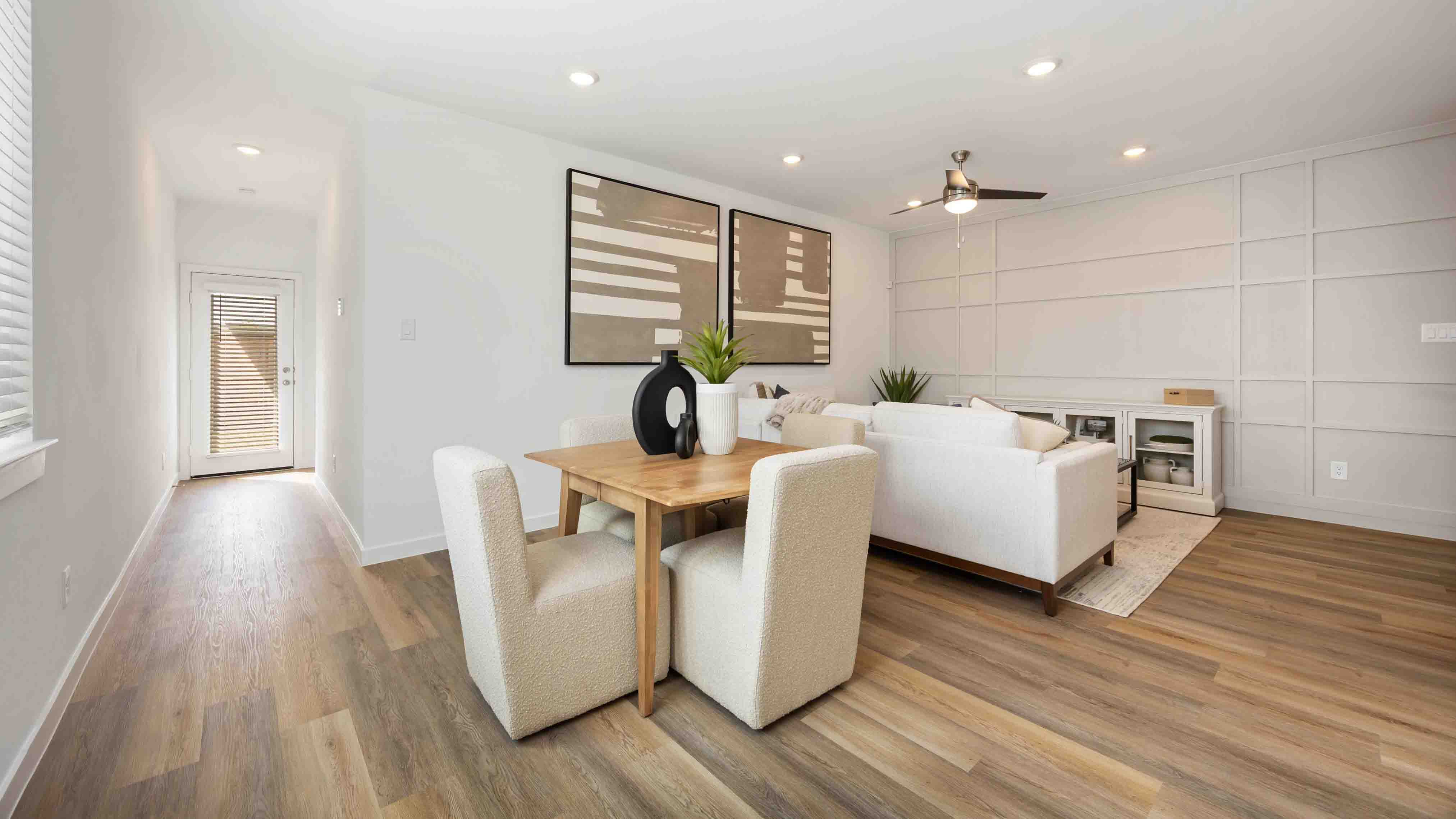 dining area with natural lighting