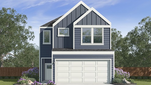 Boxwood A elevation exterior rendering
