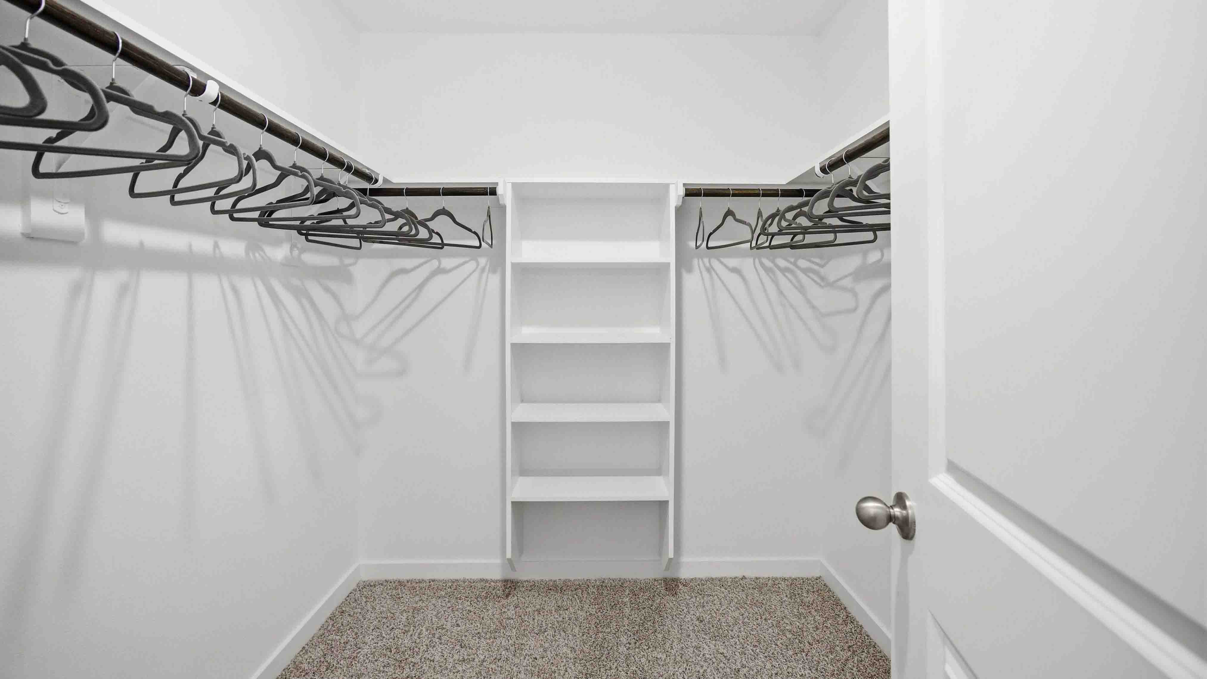 walk-in closet in the primary with lots of storage