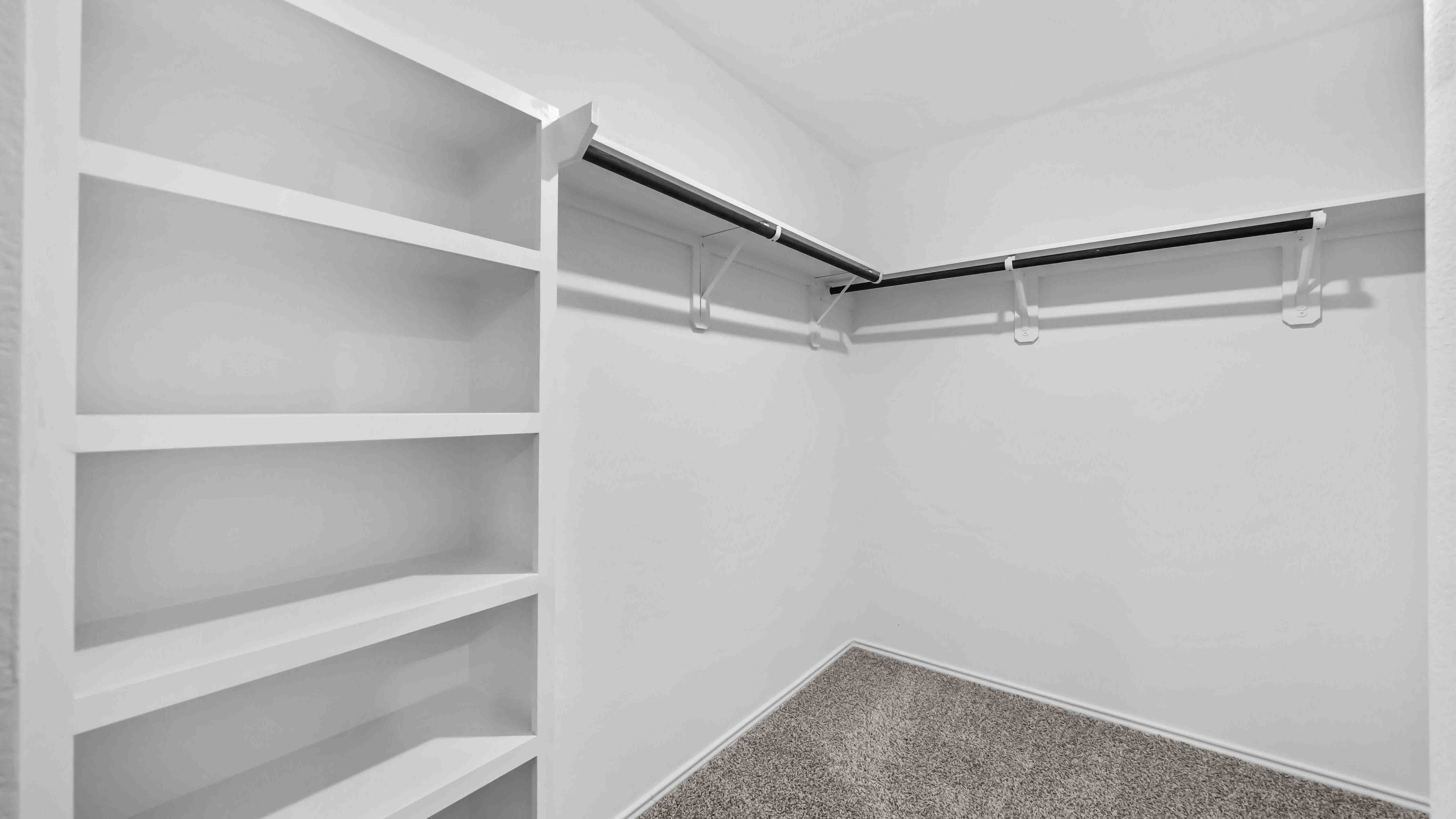 walk-in closet in the primary with lots of storage
