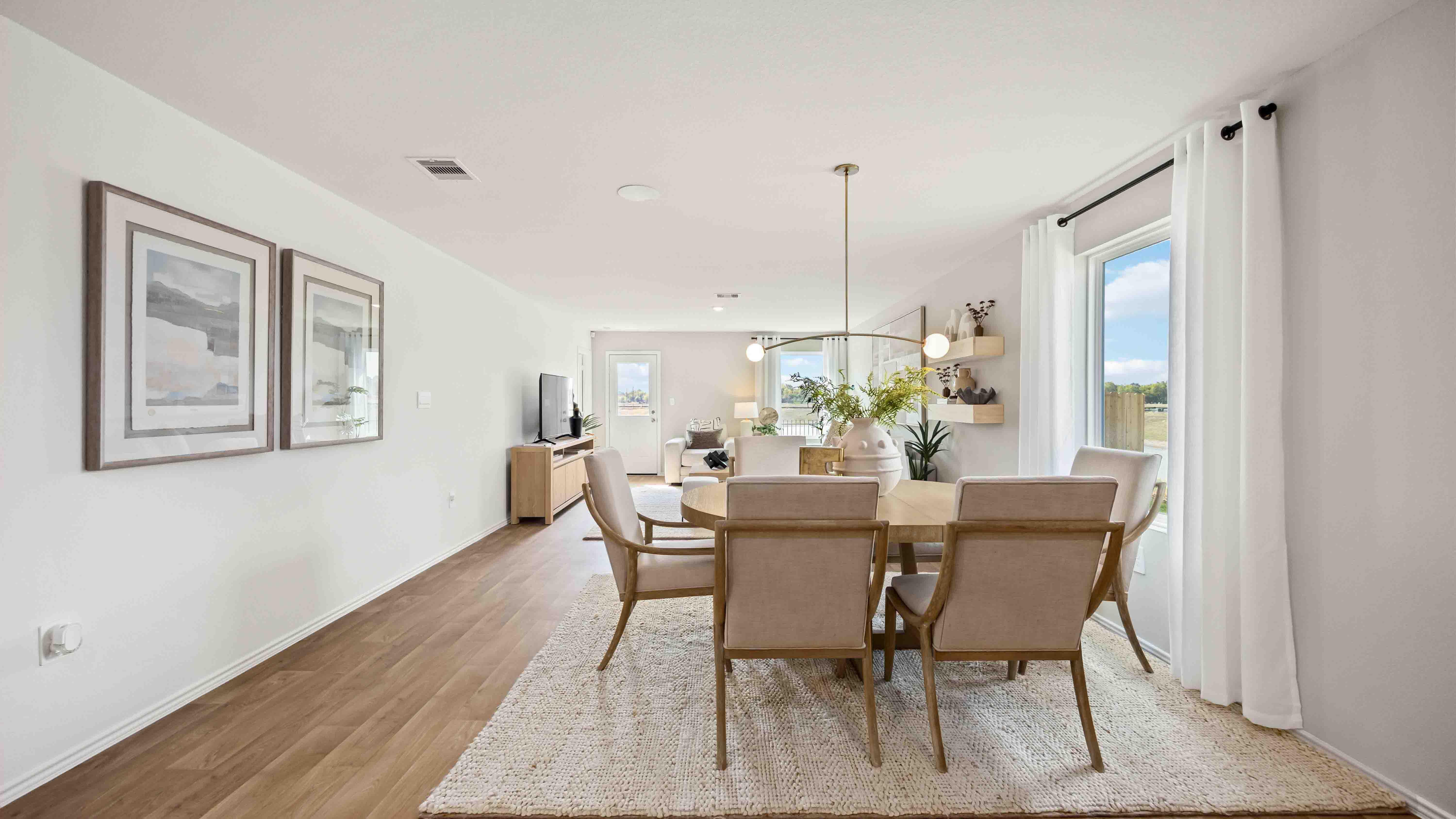 dining area with room for a table to seat six people