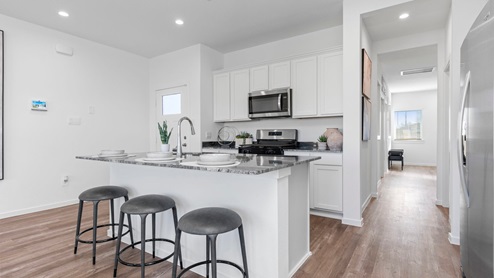 Kitchen area right when you walk into the home