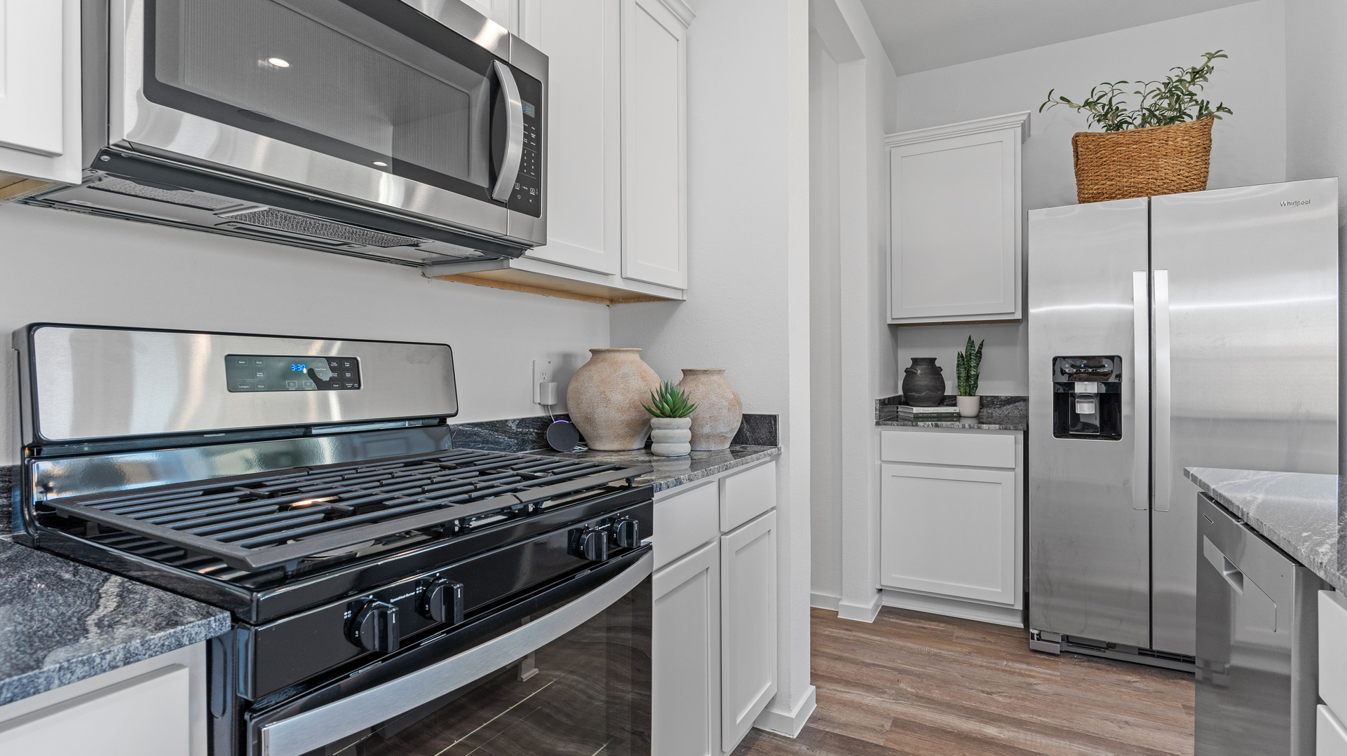 brand new stainless steel appliances come included with your new home