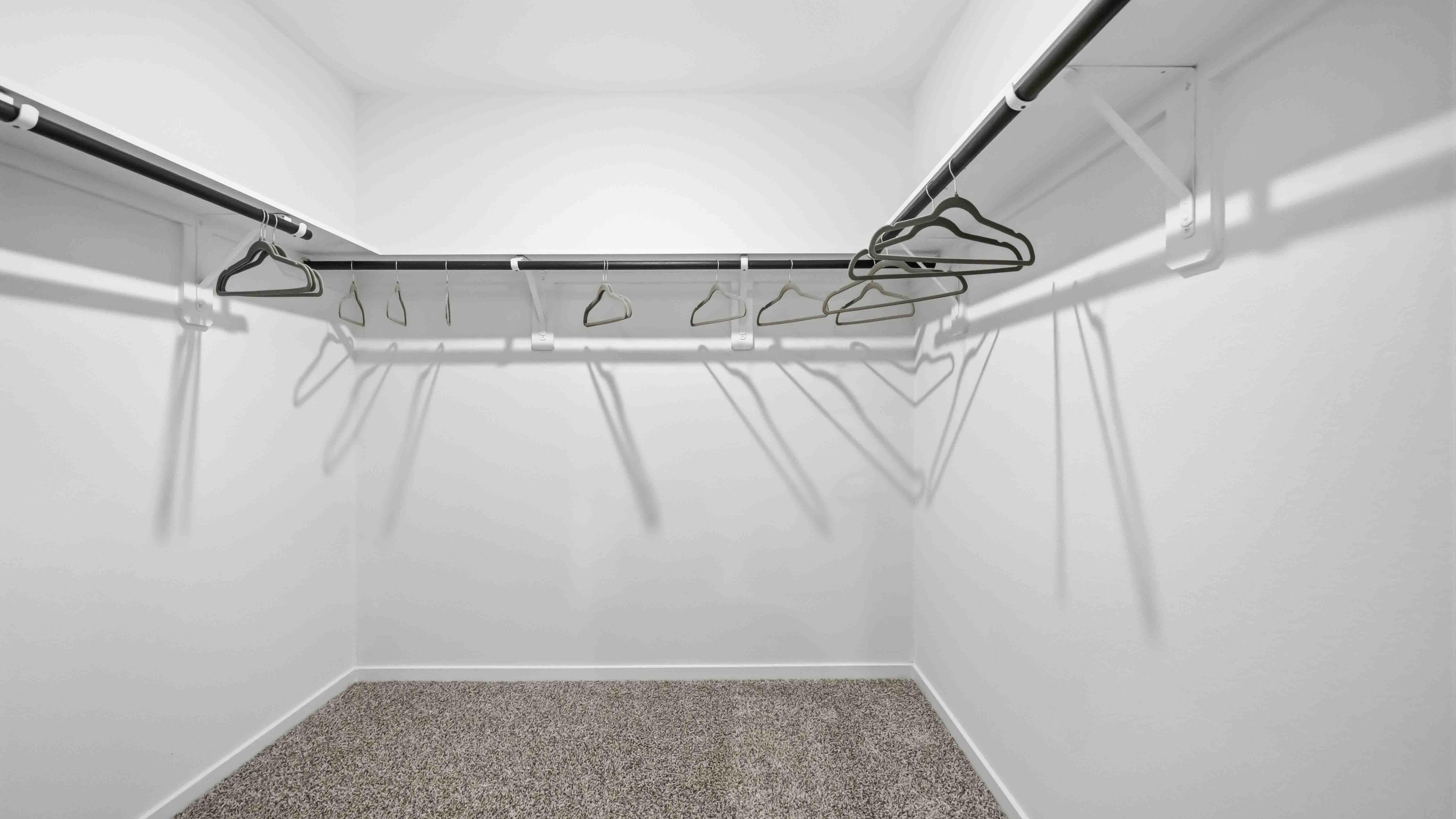 walk-in closet in the primary with lots of storage