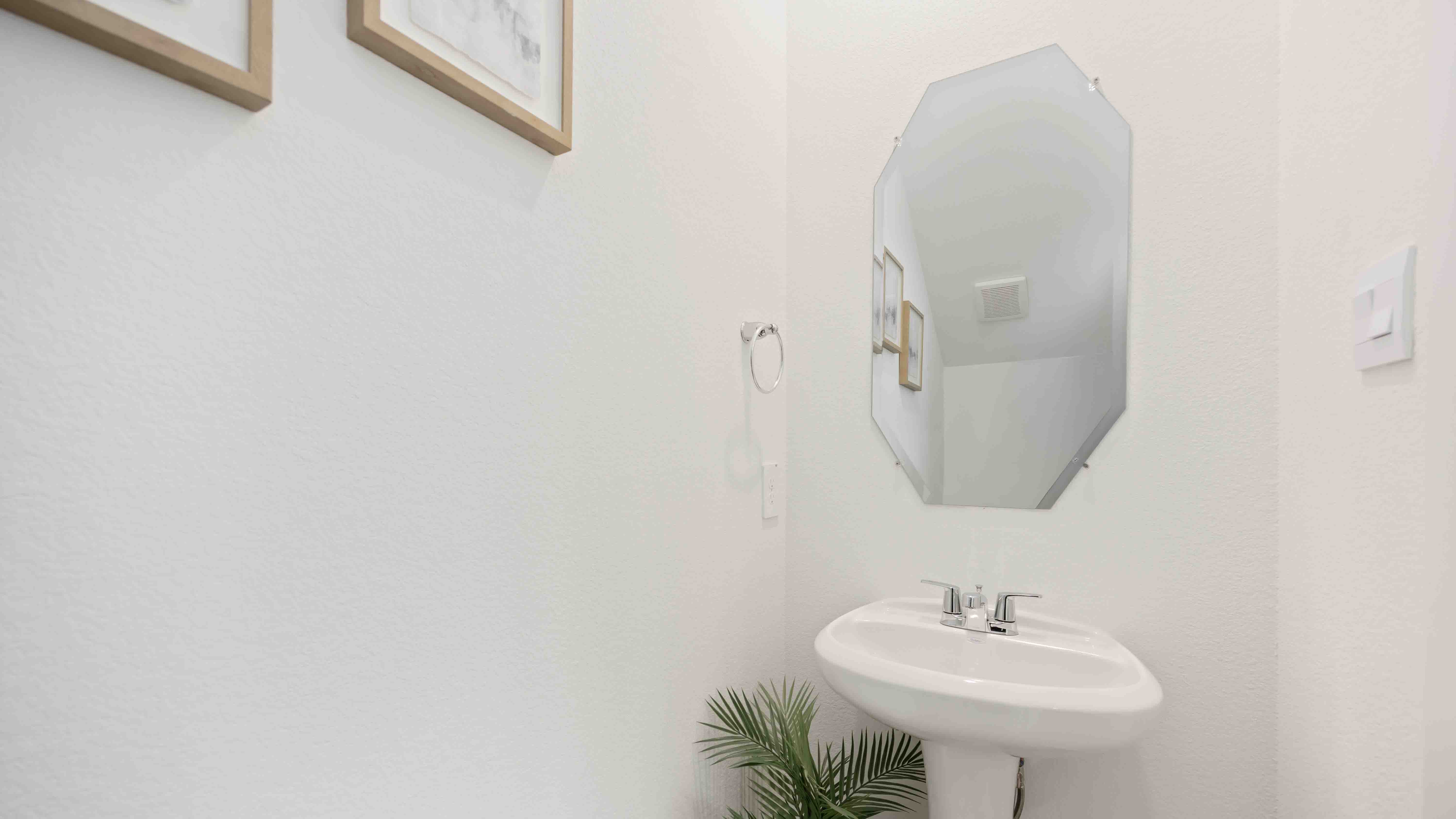 downstairs half bathroom for guests