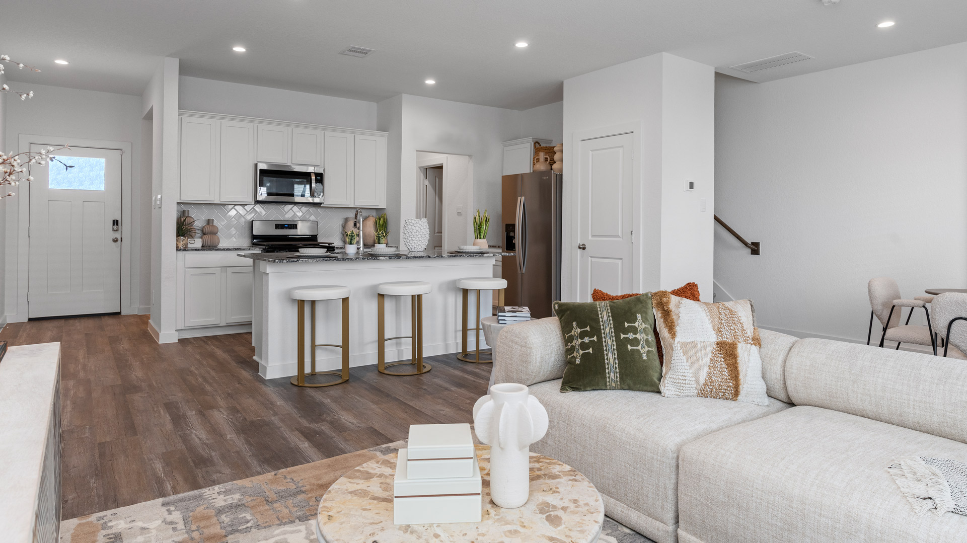 open concept living on the main floor