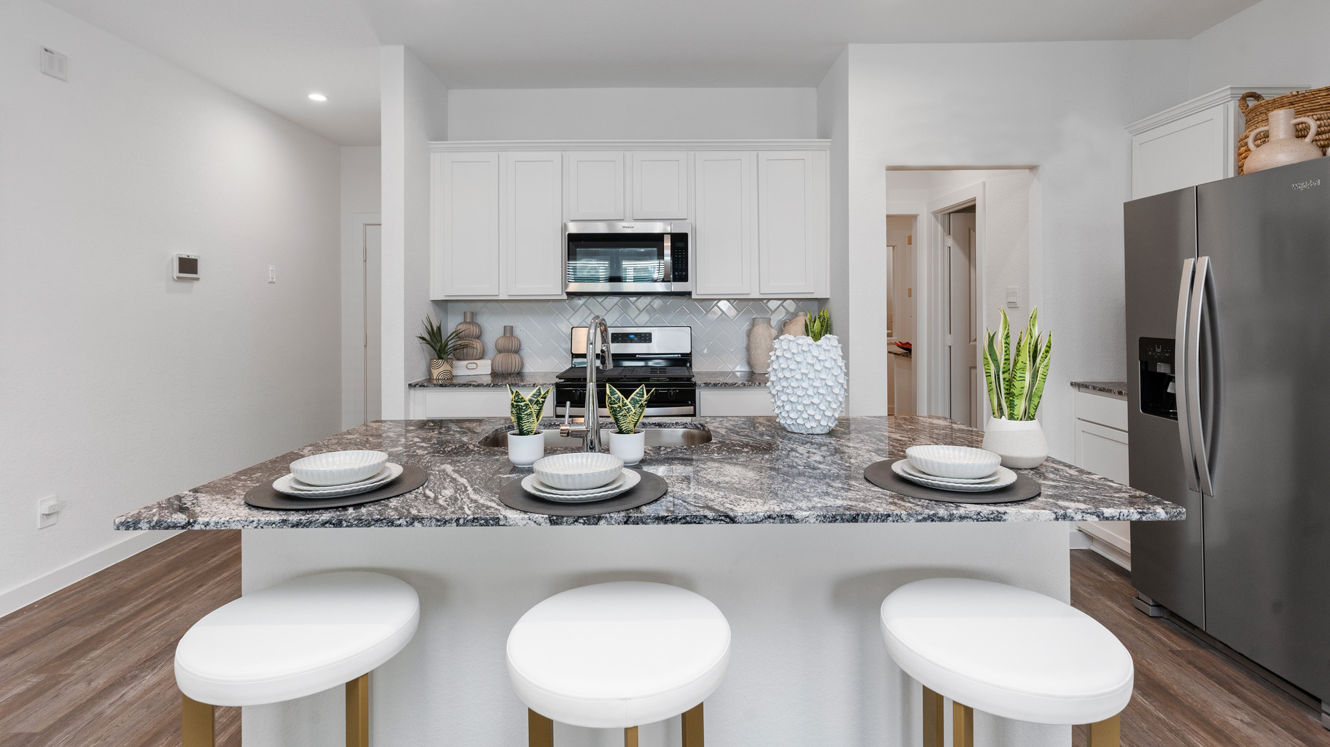 boxwood plan kitchen offers spacious island