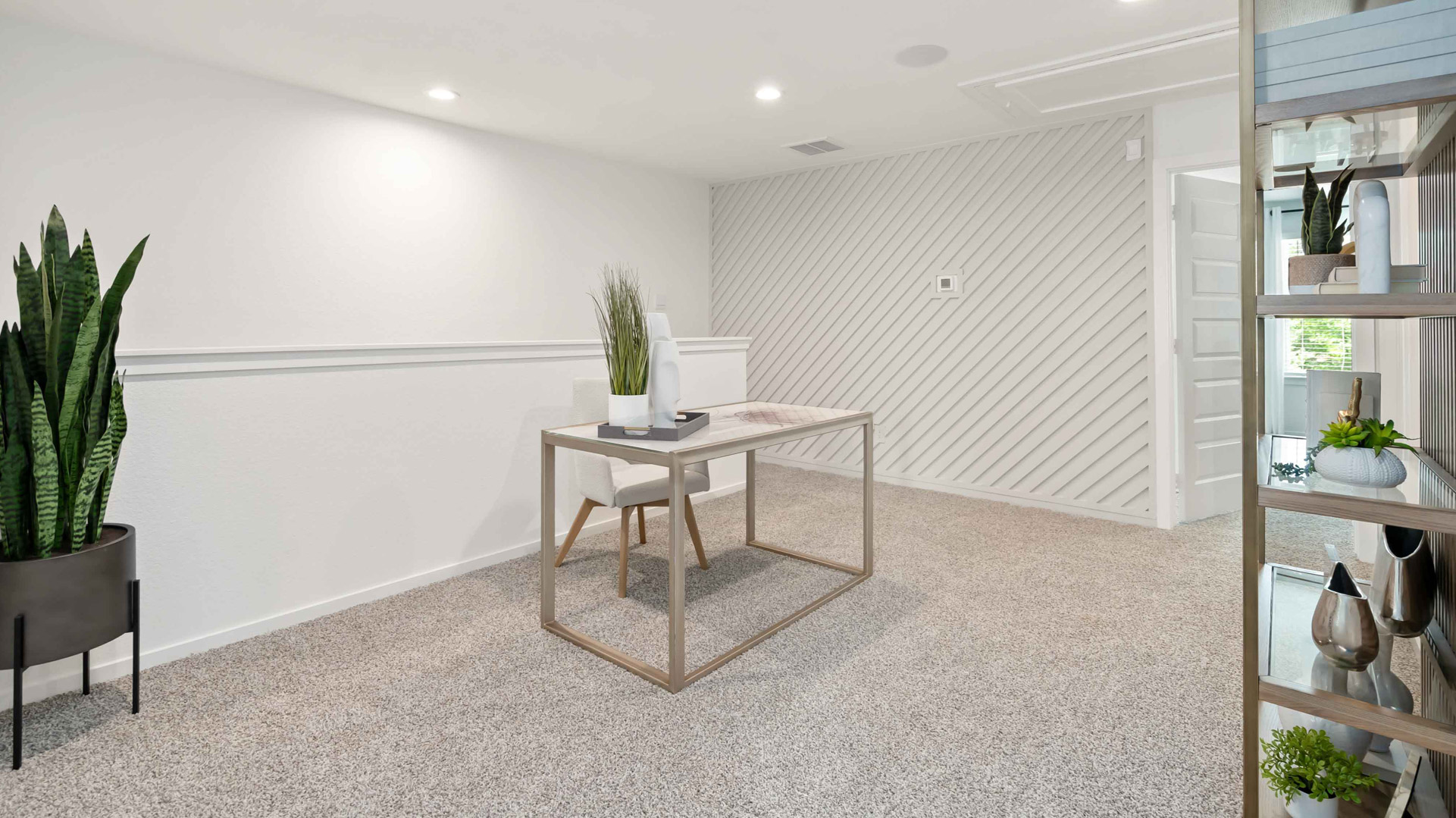 spacious loft can be used as a flex space