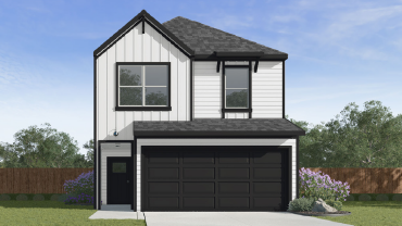 two-story home with a two car garage