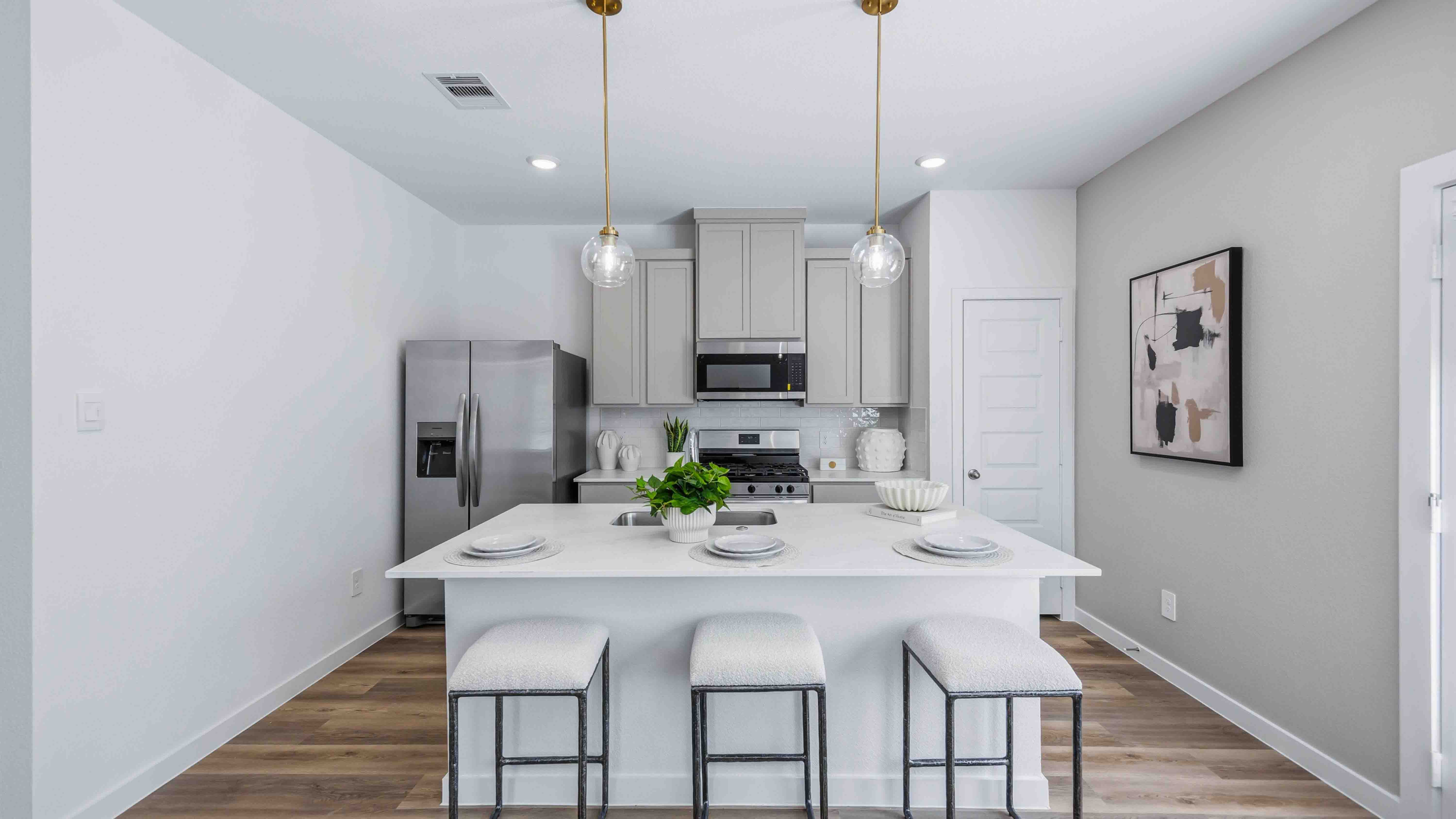 kitchen with room for additional seating